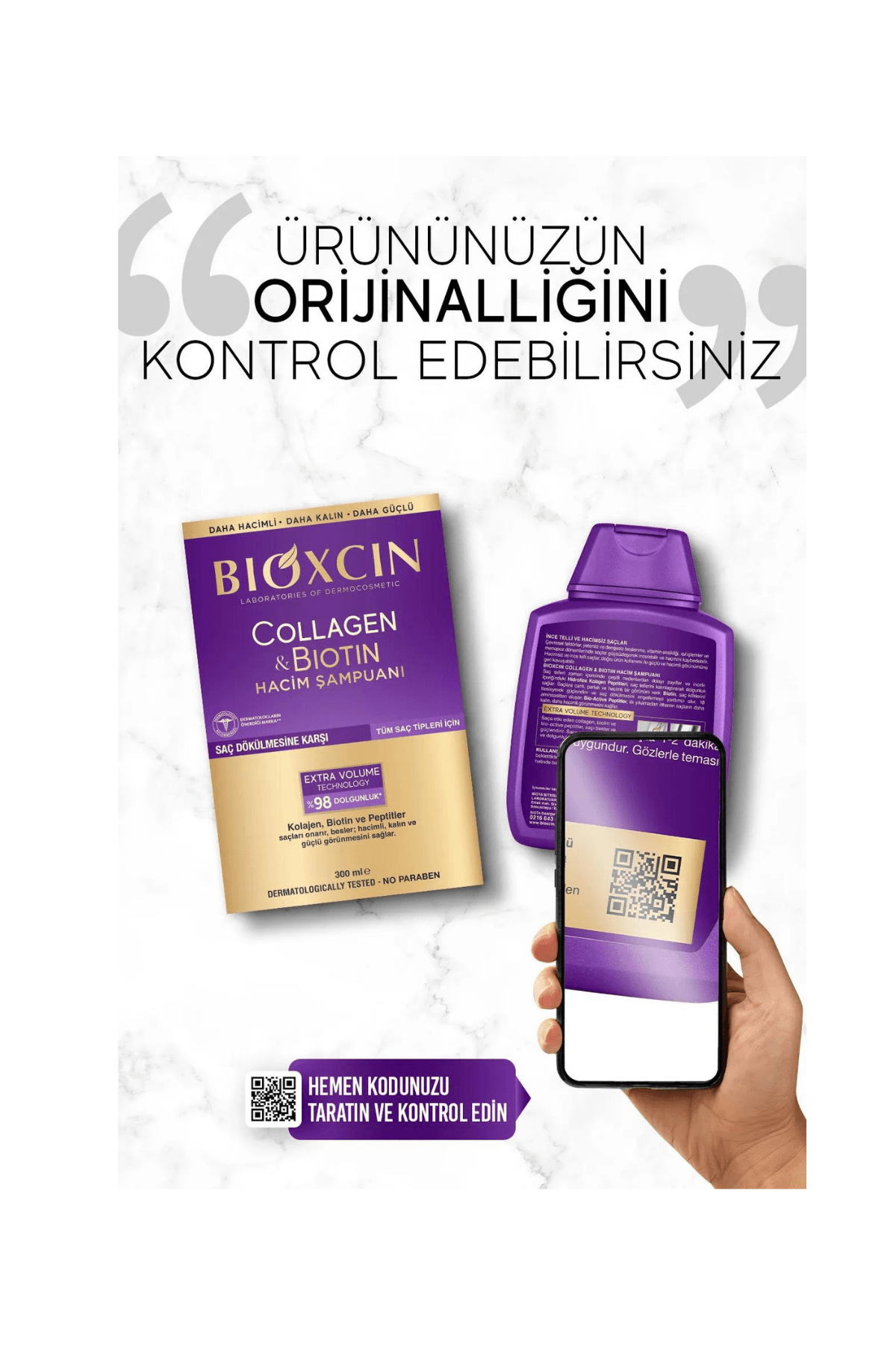 Bioxcin Collagen Biotin Saç Dökülmesine Karşı Şampuan 300 ml
