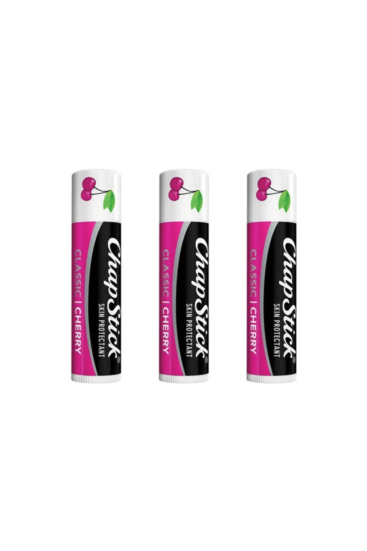 ChapStick Klasik Kiraz Dudak Balsamı, Dudak Nemlendirici, Dudak Bakımı 0.15oz 4gr (3 Adet)