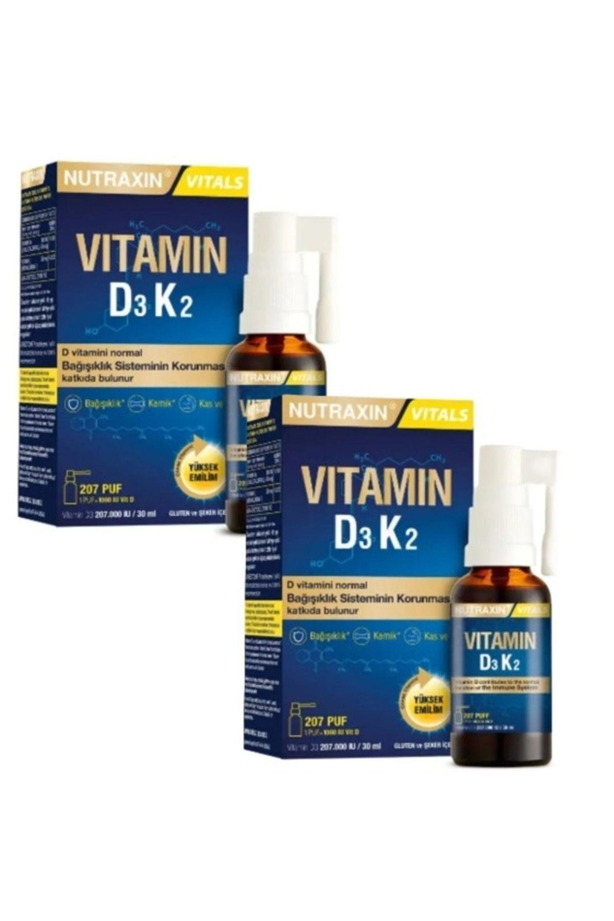 Nutraxin D3k2 Sprey 30 Ml X 2 Adet