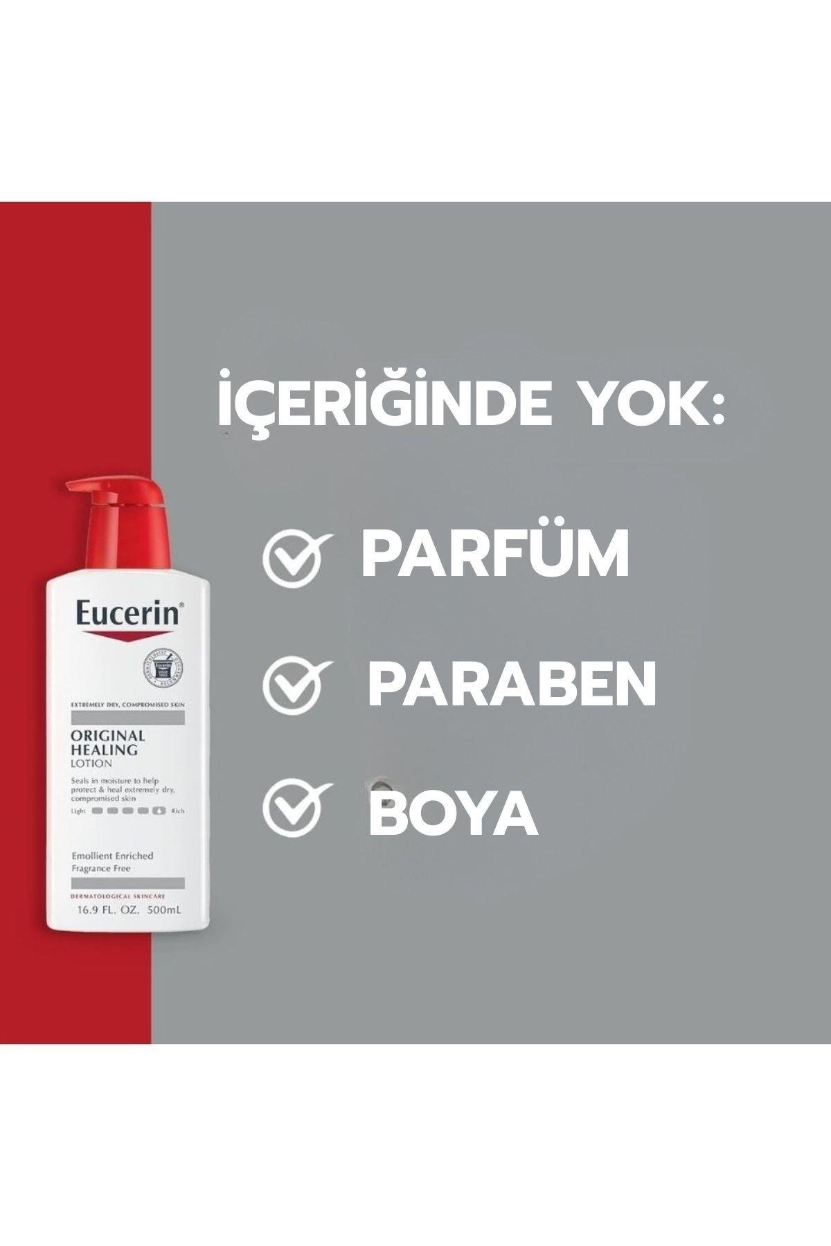 Eucerin Original Healıng Aşırı Kuru Ciltler İçin (Nemlendirici, Onarıcı, Kokusuz ) Losyon 16.9 OZ 500ml