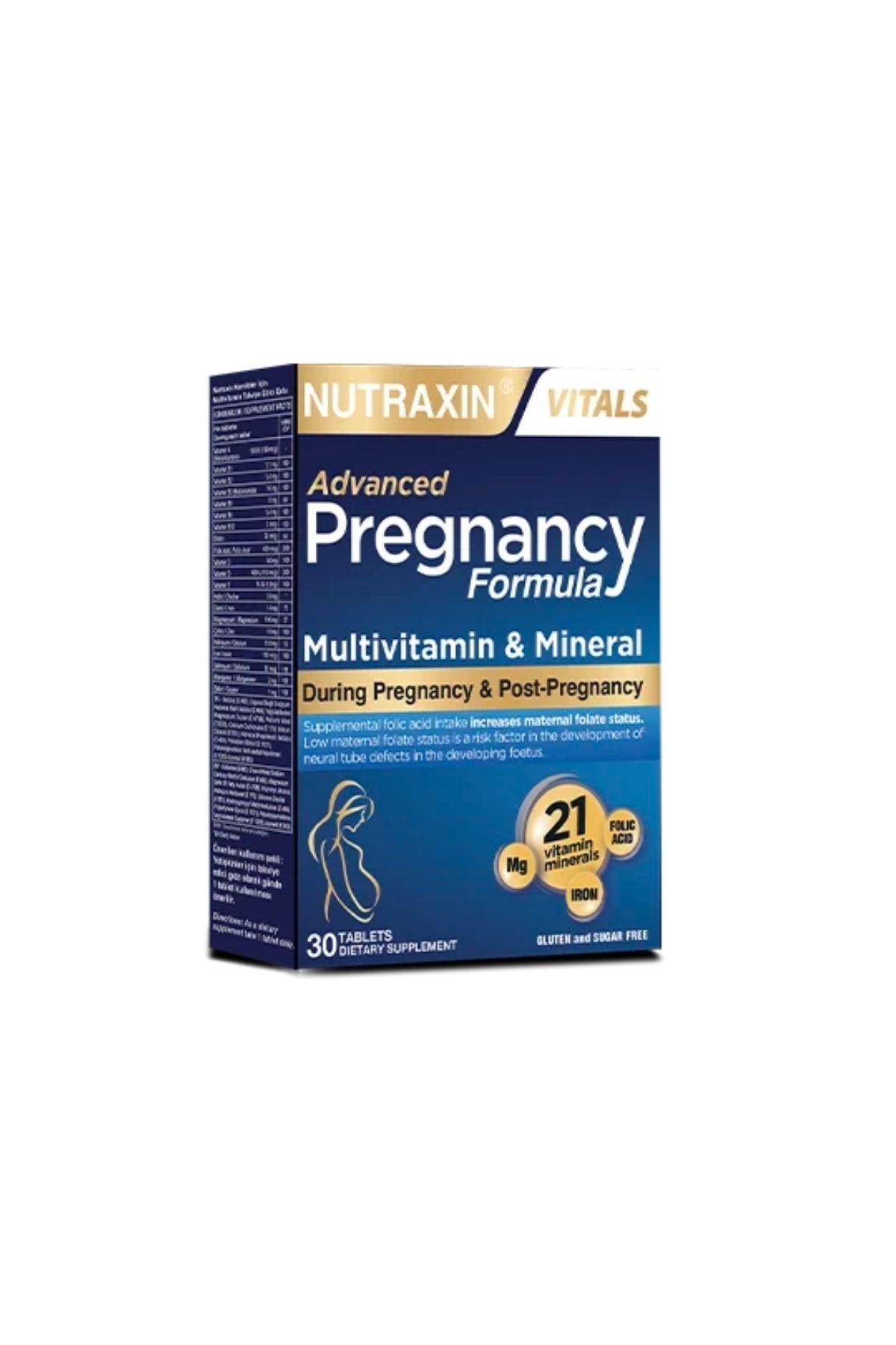 Nutraxin Pregnancy Formula Hamileler İçin (A ve B Vitamini) 30 Tablet