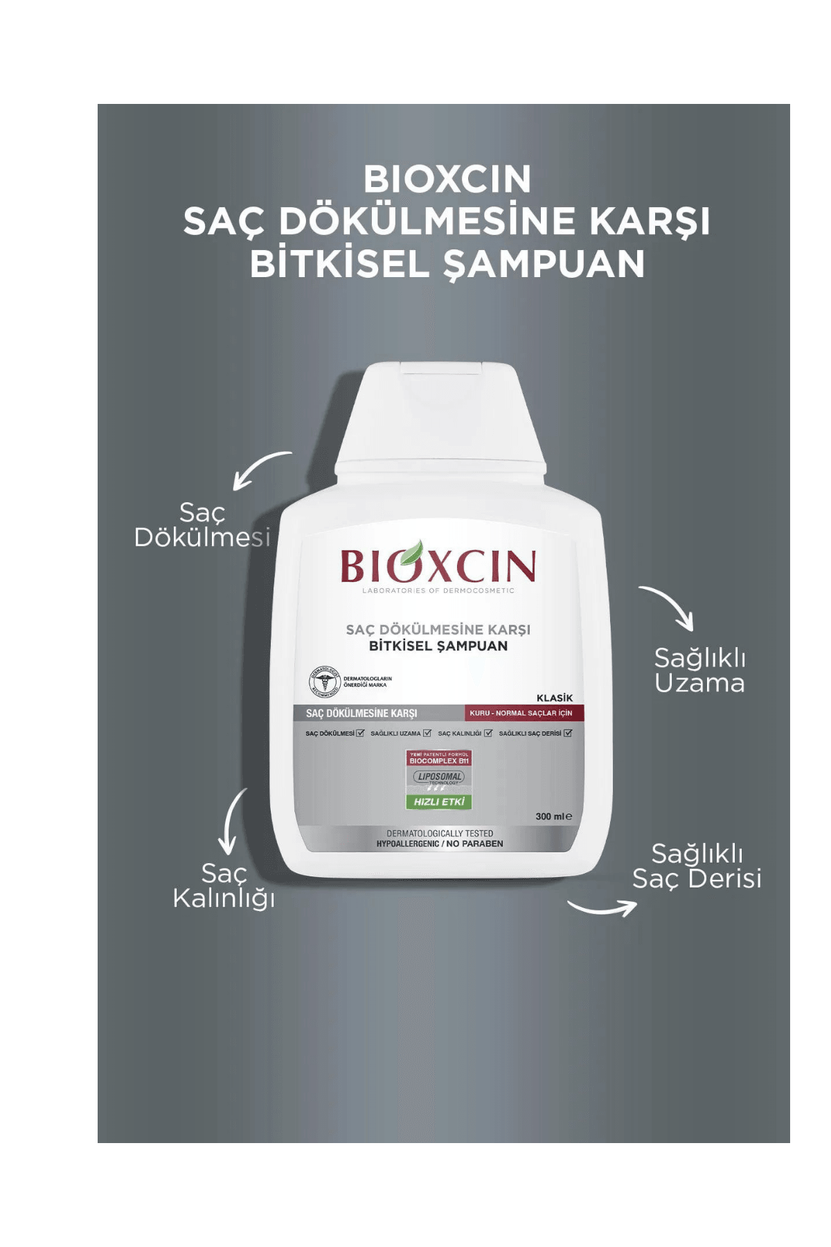 Bioxcin Genesis Kuru ve Normal Saçlar için Şampuan 3 x 300ml | 3 AL 2 ÖDE