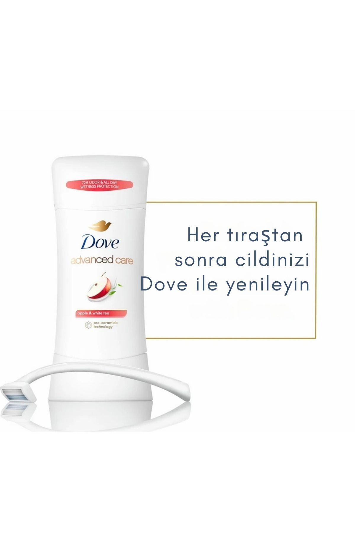 Dove Advanced Care Apple & White Tea Antiperspirant (72hr) Kadın Deodorant 2.6 oz 74gr