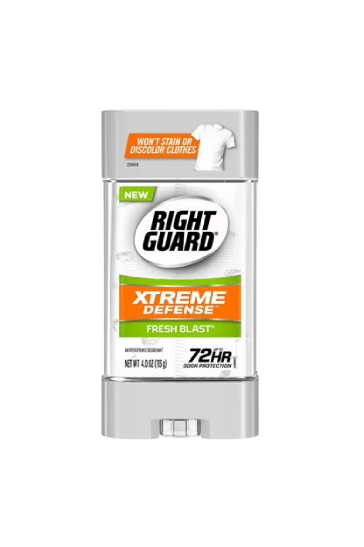 Right Guard Xtreme Defense (Fresh Blast) Antiperspirant Gel Deodorant 4.0oz 113gr