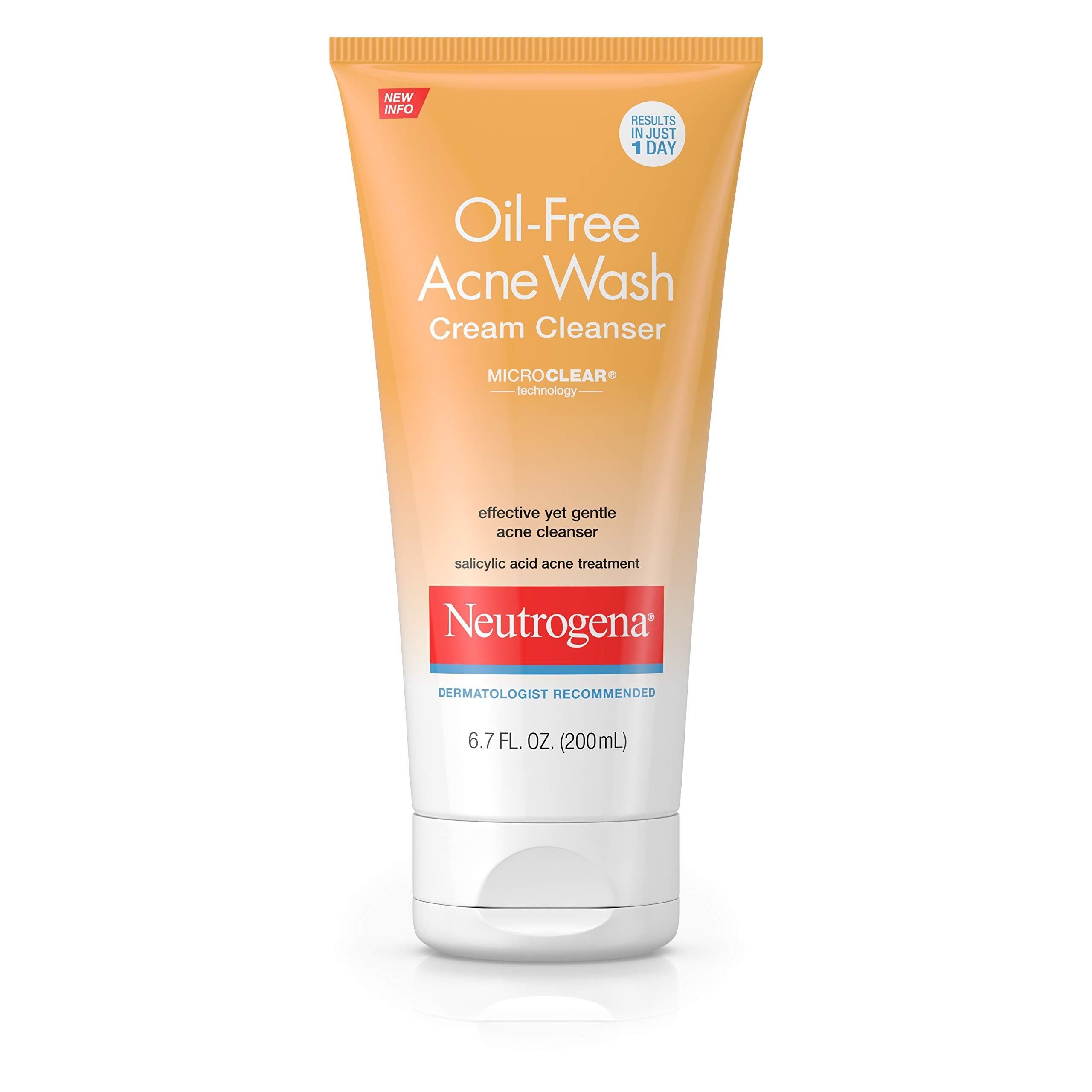 Neutrogena (%2 Salisilik Asitli) Akne Yüz Krem Temizleyici 6.7 fl. oz