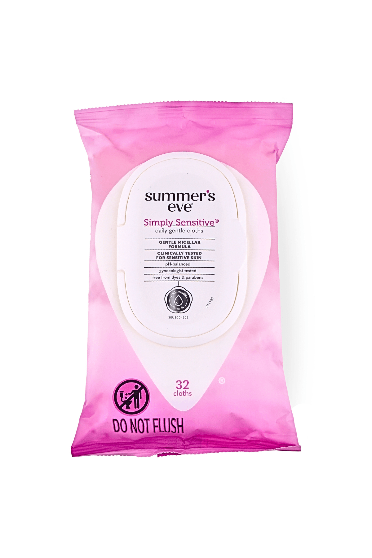 Summer's Eve Simply Sensitive (Hassas Ciltler için Temizleme Bezleri) 32 Adet