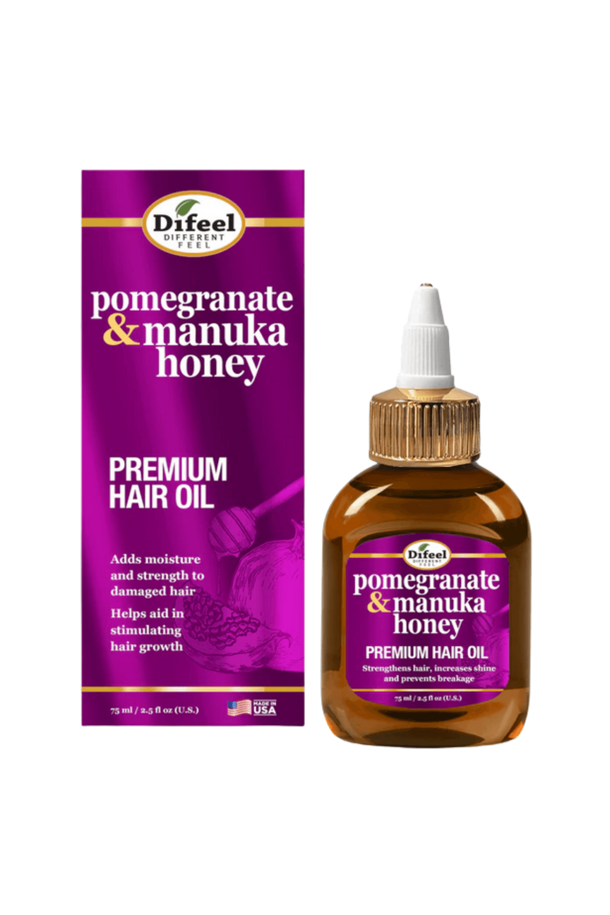 Difeel Pomegranate & Manuka Honey Premium Hair Oil (Nar ve Manuka Balı Premium Saç Yağı) 75ml
