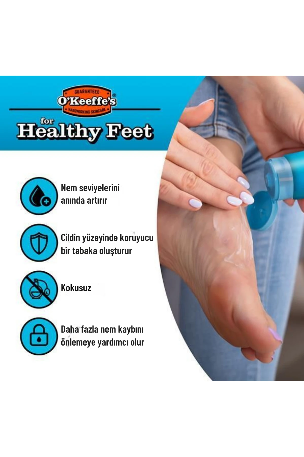 O'Keeffe's Healthy Feet Foot Cream (Rahatlatan ve Onarıcı Yoğun Ayak Kremi) 58ml