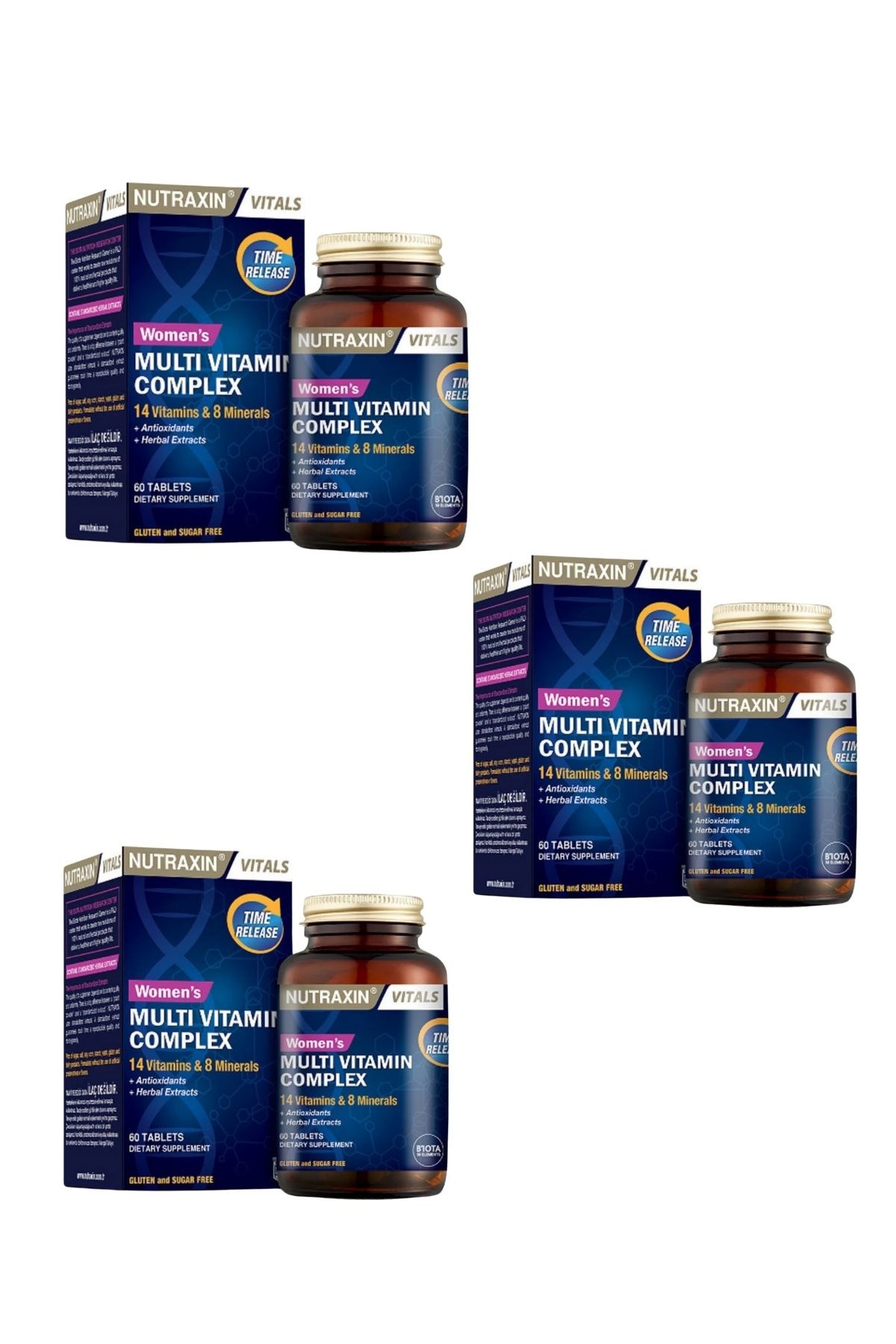 Nutraxin Womens (Kadın) Multi Vitamin Complex 60 Tablet