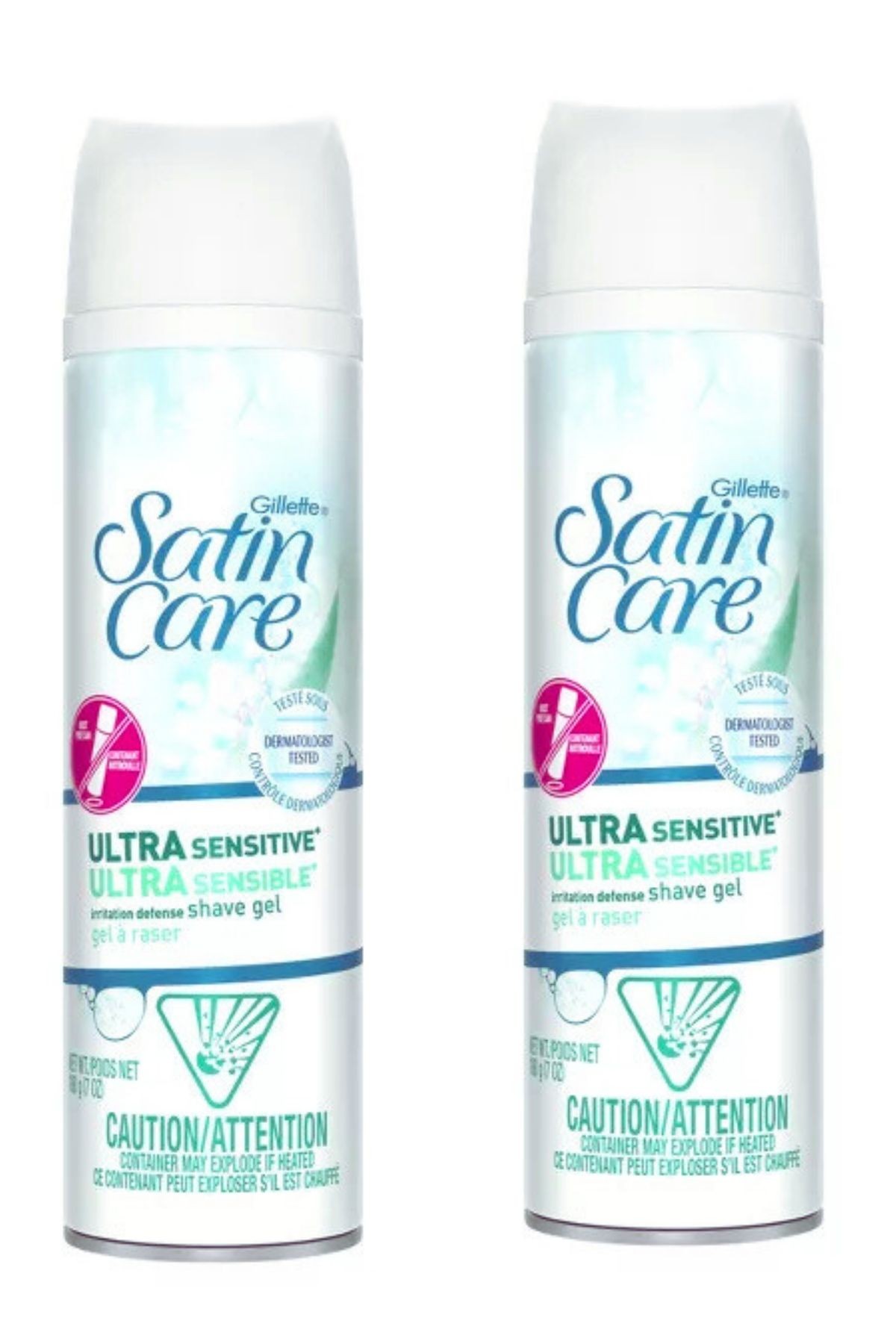 Gillette Satin Care Ultra Hassas Kadın Tıraş Jeli 198g (2 Adet)