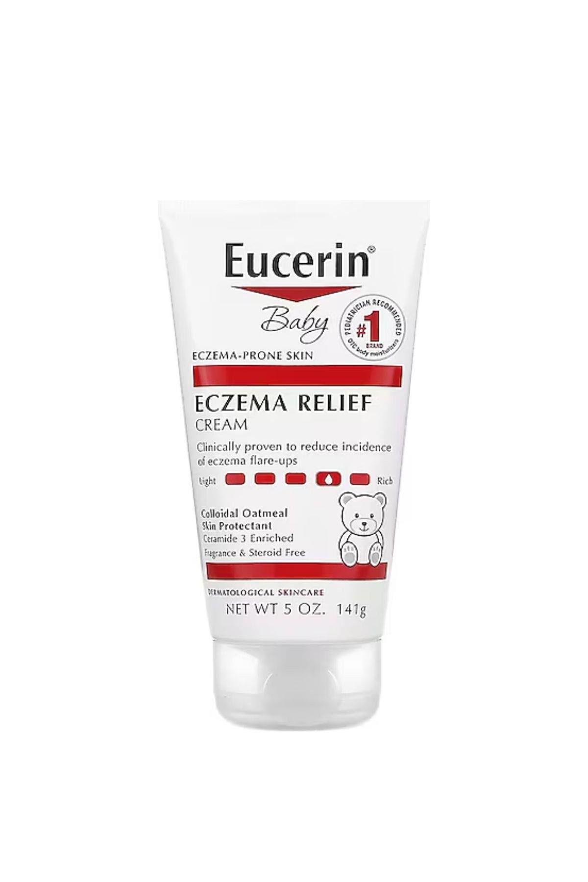 Eucerin Baby Eczema Creme (Meyan Kökü Özü, Kolloidal Yulaf Ezmesi)  Bebekler İçin Egzama Kremi 5 oz 141 gr