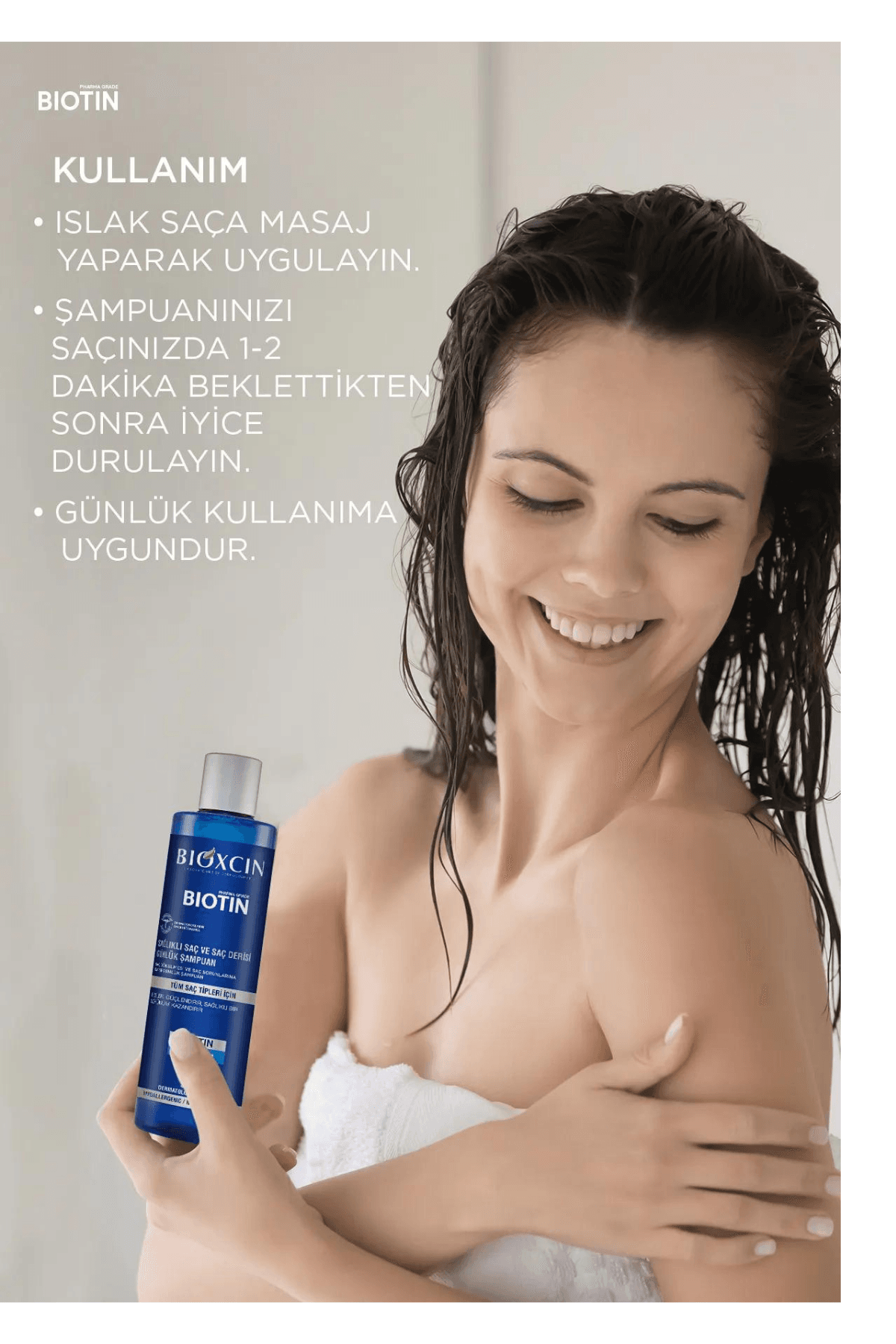 Bioxcin Biotin (Tüm Saç Tipleri) Şampuan 300 ml