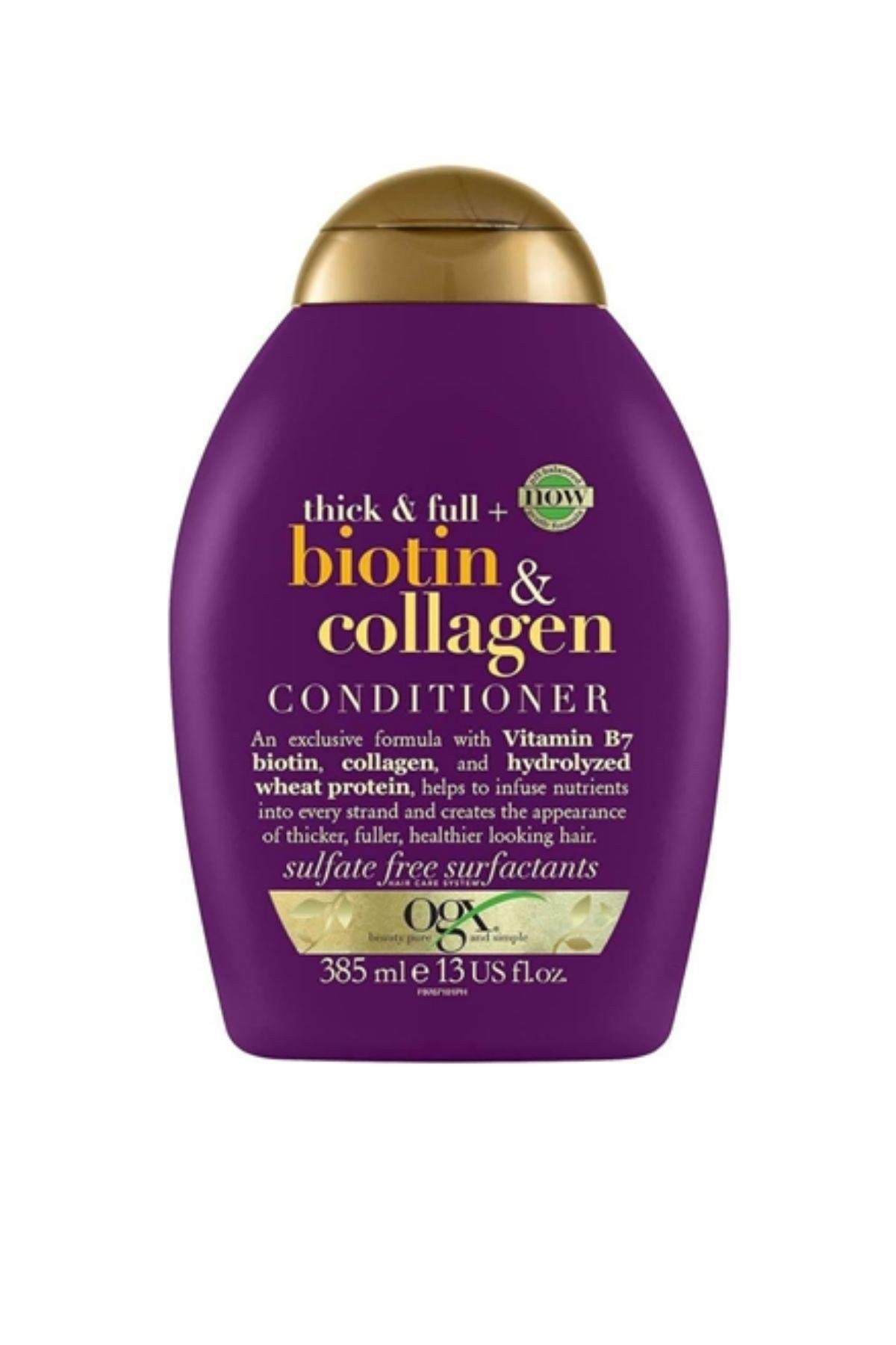 OGX Biotin & Collagen Vitamin B7 Biotini, Kolajen, Buğday Proteinleri Sülfatsız Saç Kremi 385ml