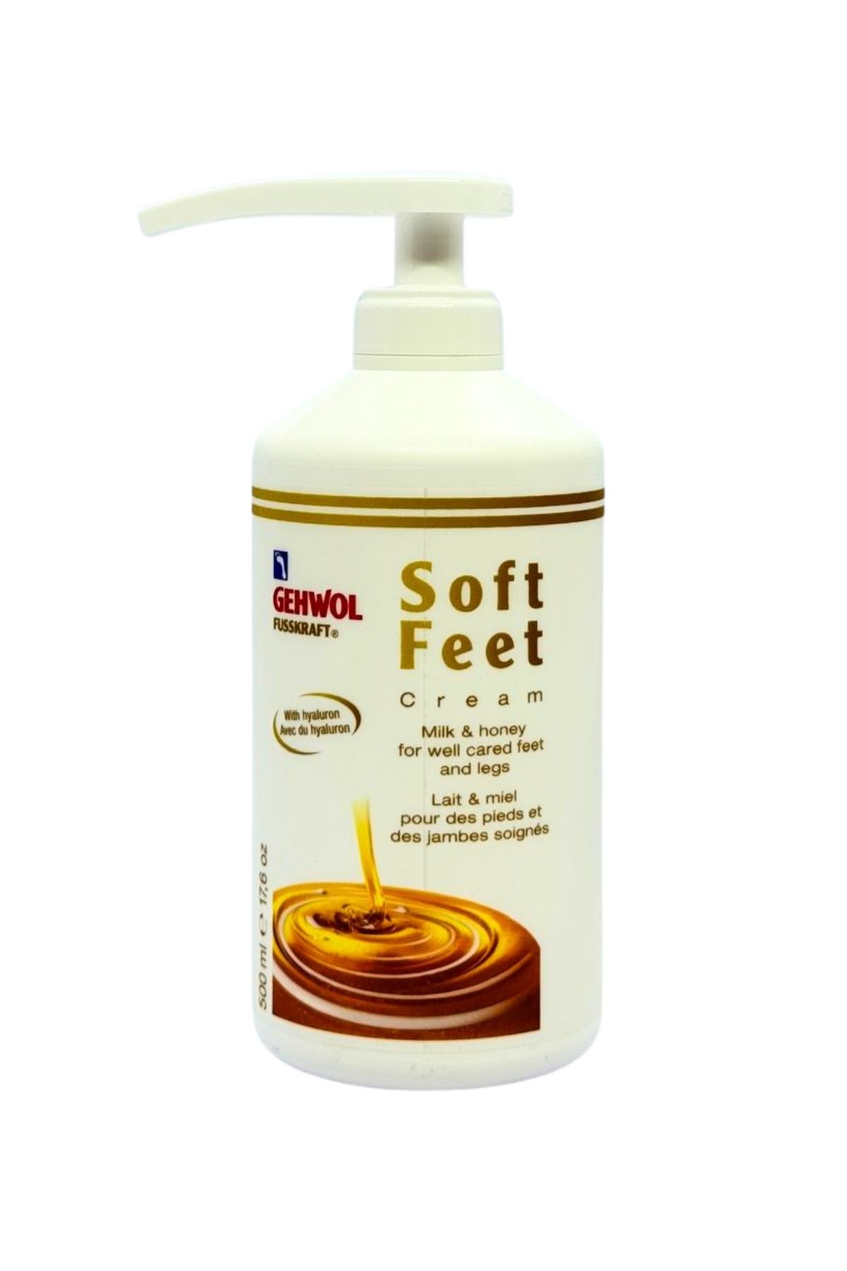 Gehwol Fusskraft Soft Feet (Hyaluronik Asit, Bal ve Sütlü, Yumuşatır) Cream 500ml