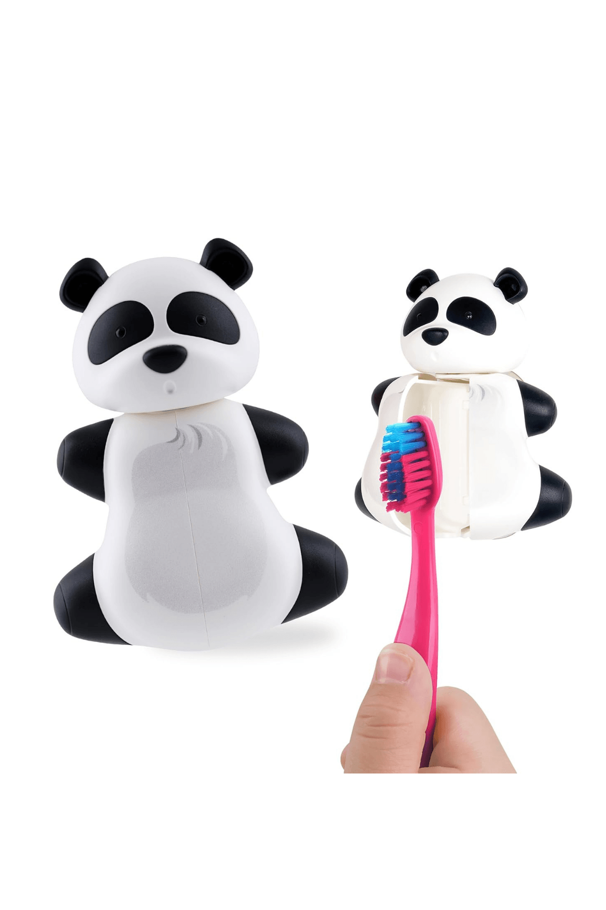 Flipper Hijyenik Fun Animal Saklama Kabı Ve Çocuk Diş Fırçası Set-Panda Figürlü