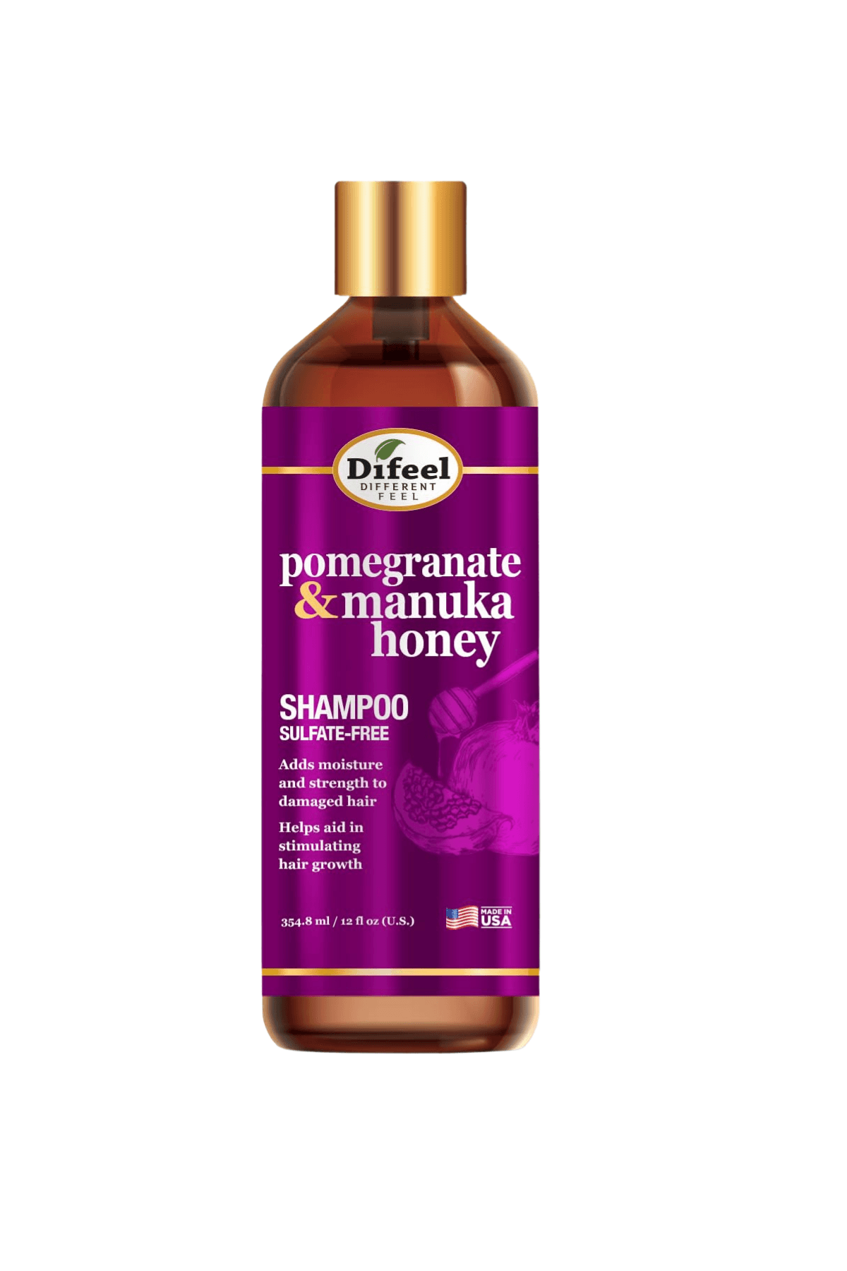 Difeel Pomegranate & Manuka Honey Shampoo (Nar ve Manuka Balı Sülfatsız Şampuan) 354,8ml