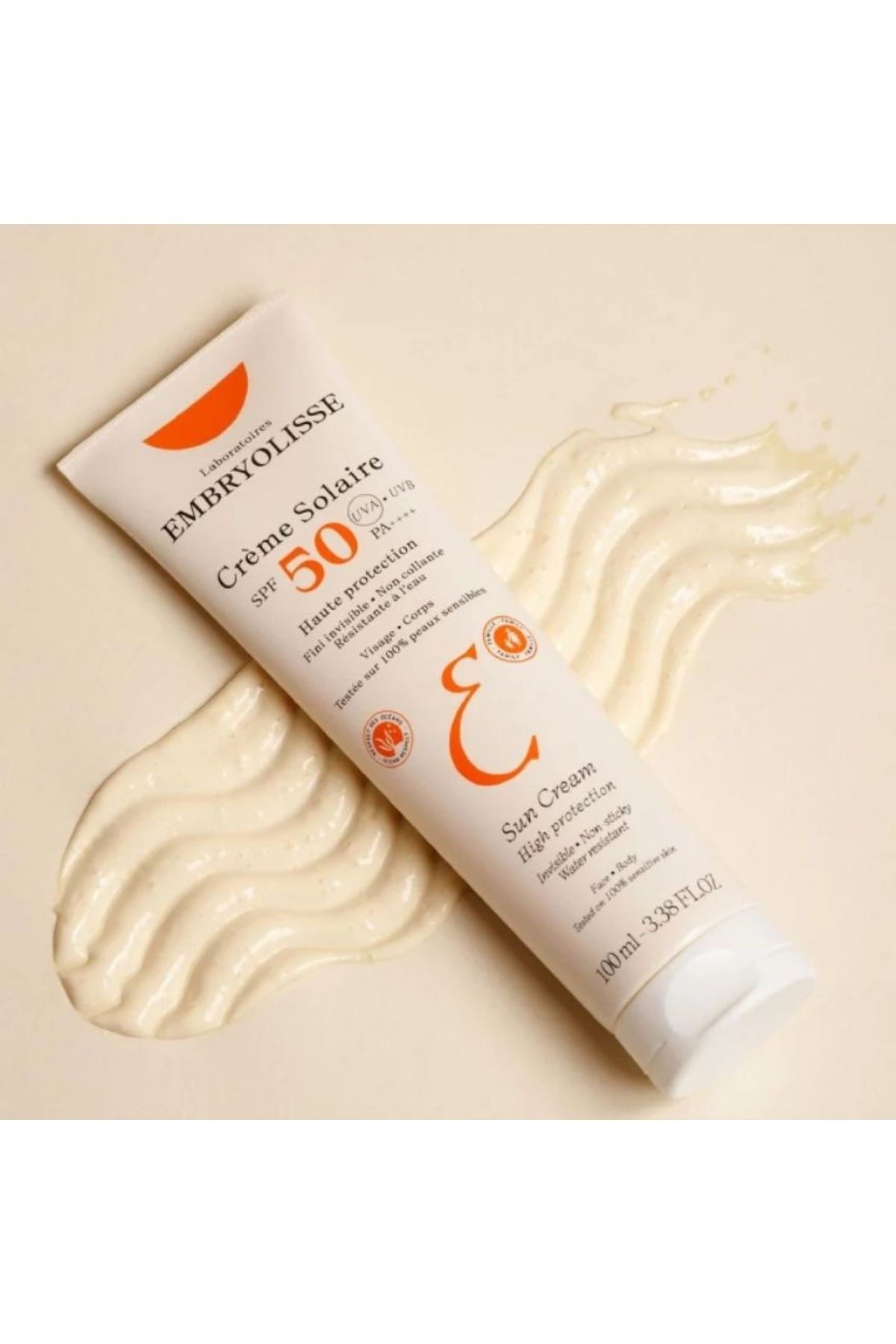 Embryolisse Creme Solaire (Tüm Aile İçin Uygun, Vegan) Spf 50 Güneş Kremi 100 ml
