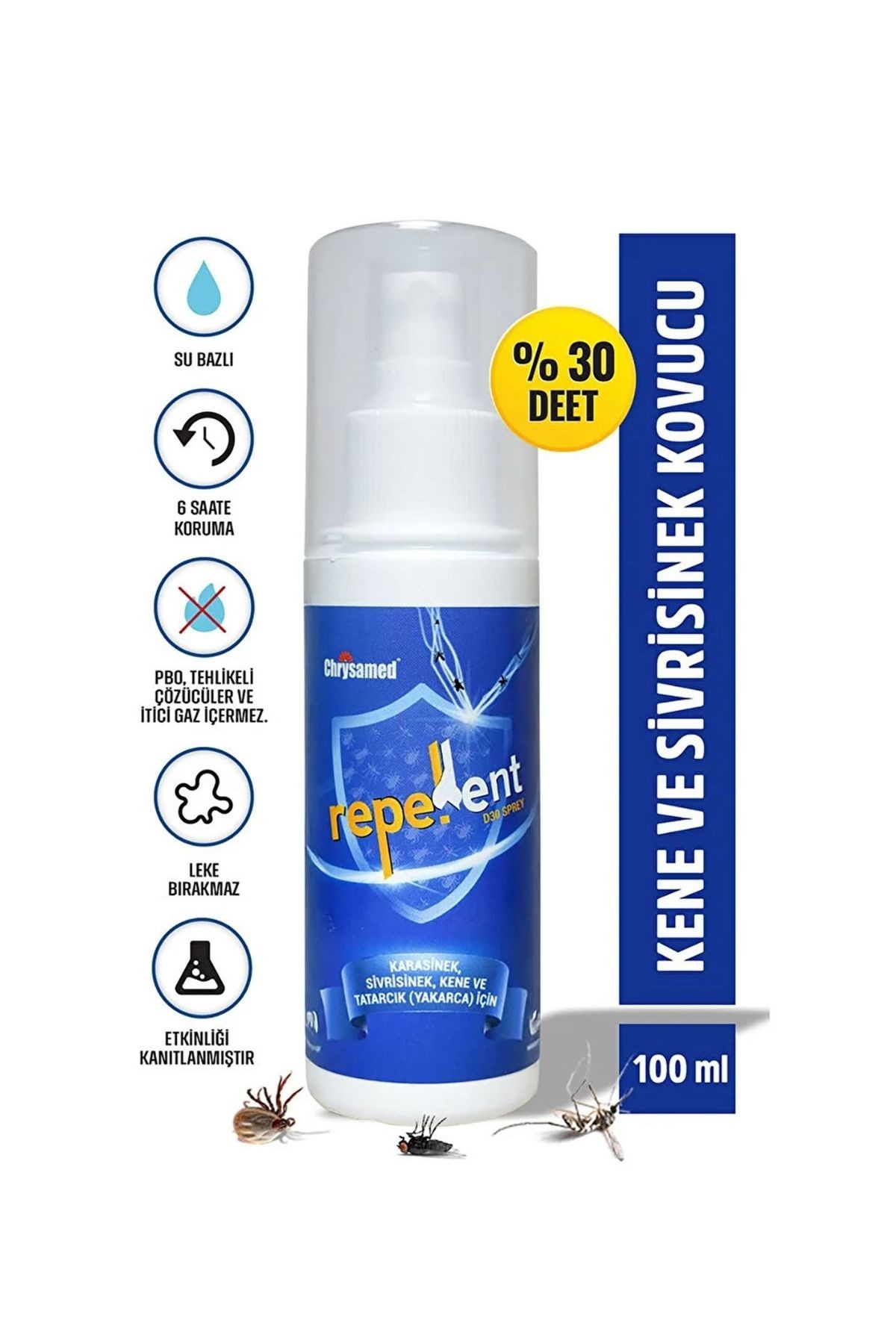 Chrysamed Repellent Sinek ve Kene Kovucu Sprey 100 ml