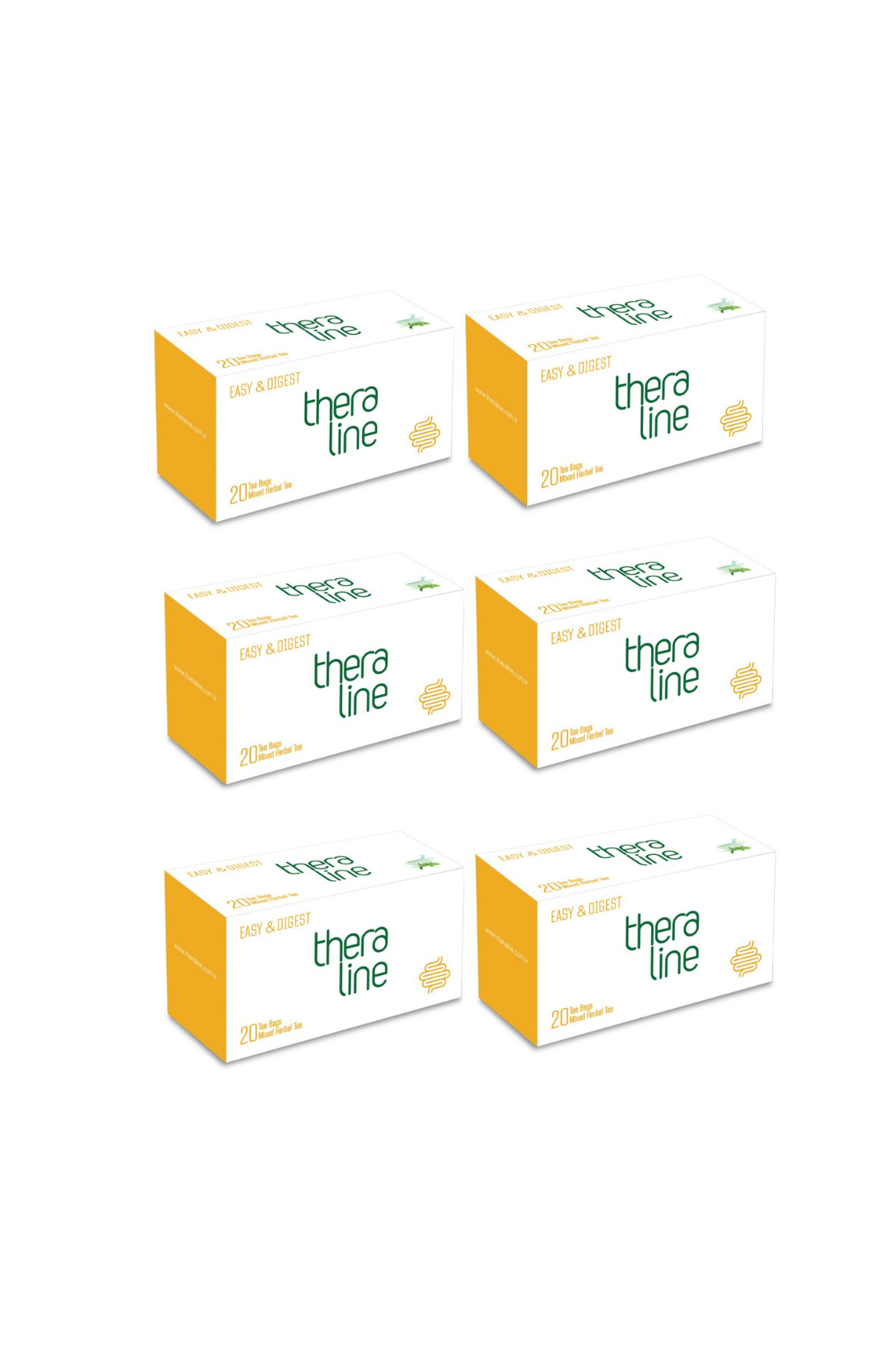 Theraline Easy & Digest (Doğal Sağlıklı Sindirim) Bitki Çayı Süzen Poşet (6 Kutu) 120 Adet