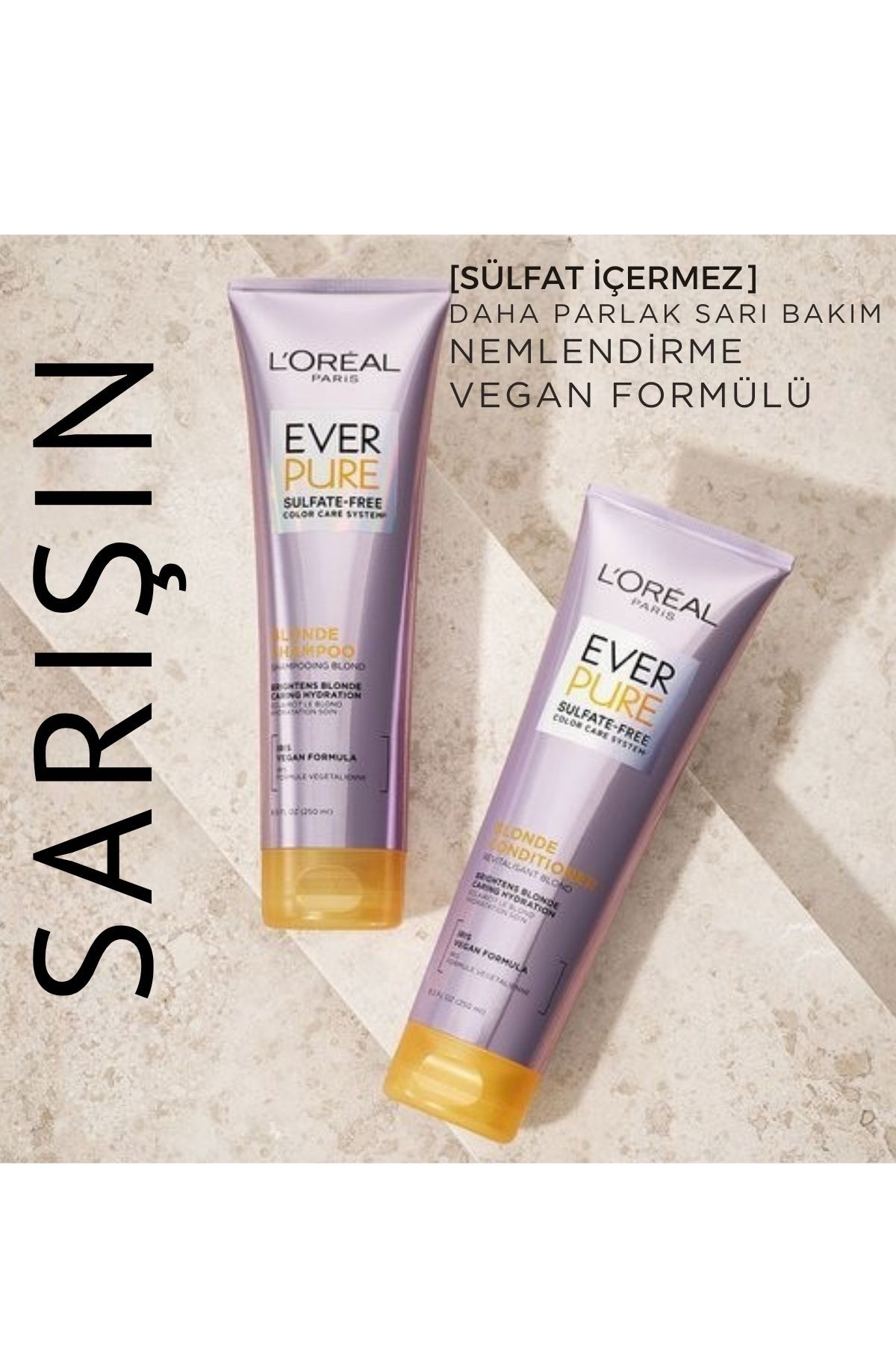 L'Oreal Paris EverPure Sülfatsız Sarışın Saç Kremi 250ml