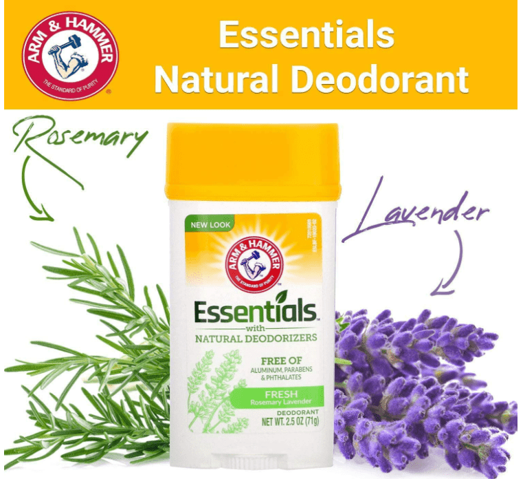 Arm & Hammer Essentials Fresh (Biberiye Lavanta) Doğal Katı Deodorant 71gr
