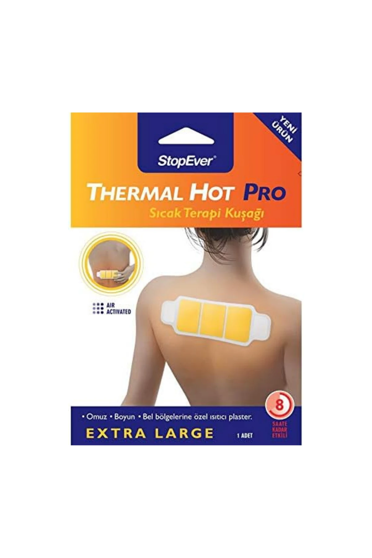 StopEver Thermal Hot Pro Sıcak Terapi Kuşağı Flaster 6'lı Paket