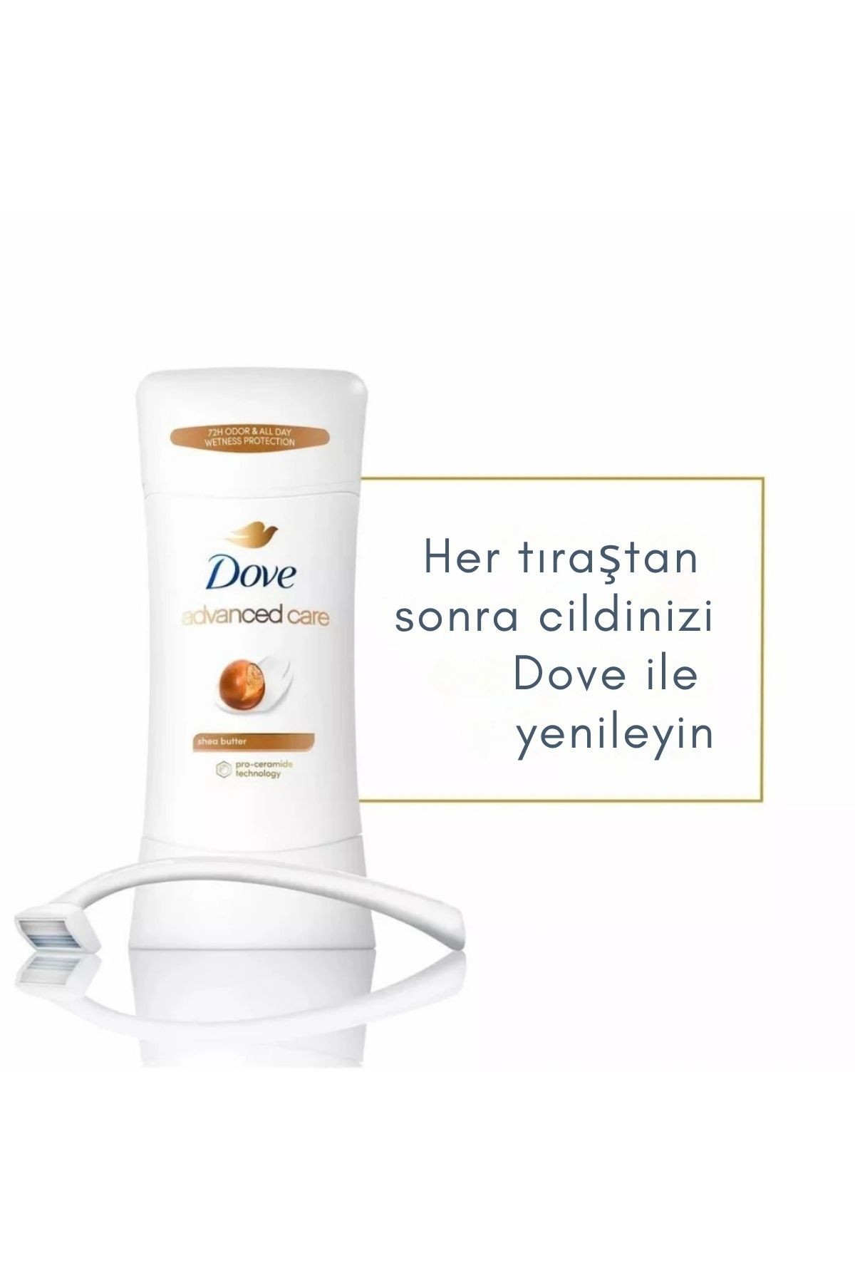 Dove Advanced Care Shea Butter Antiperspirant (72hr) Kadın Deodorant 2.6 oz 74gr