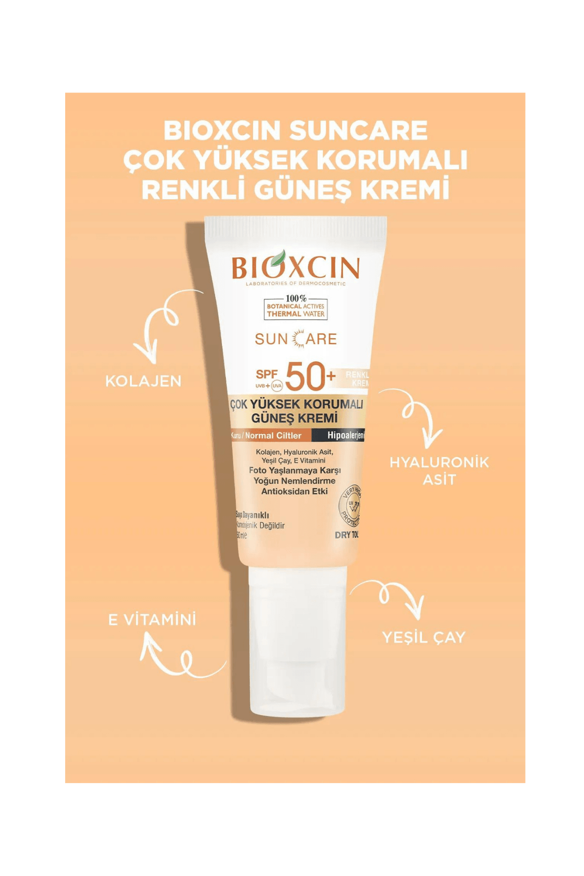 Bioxcin Sun Care Çok Yüksek Korumalı Kuru Ciltler İçin (Spf 50+) Güneş Kremi 50 ml