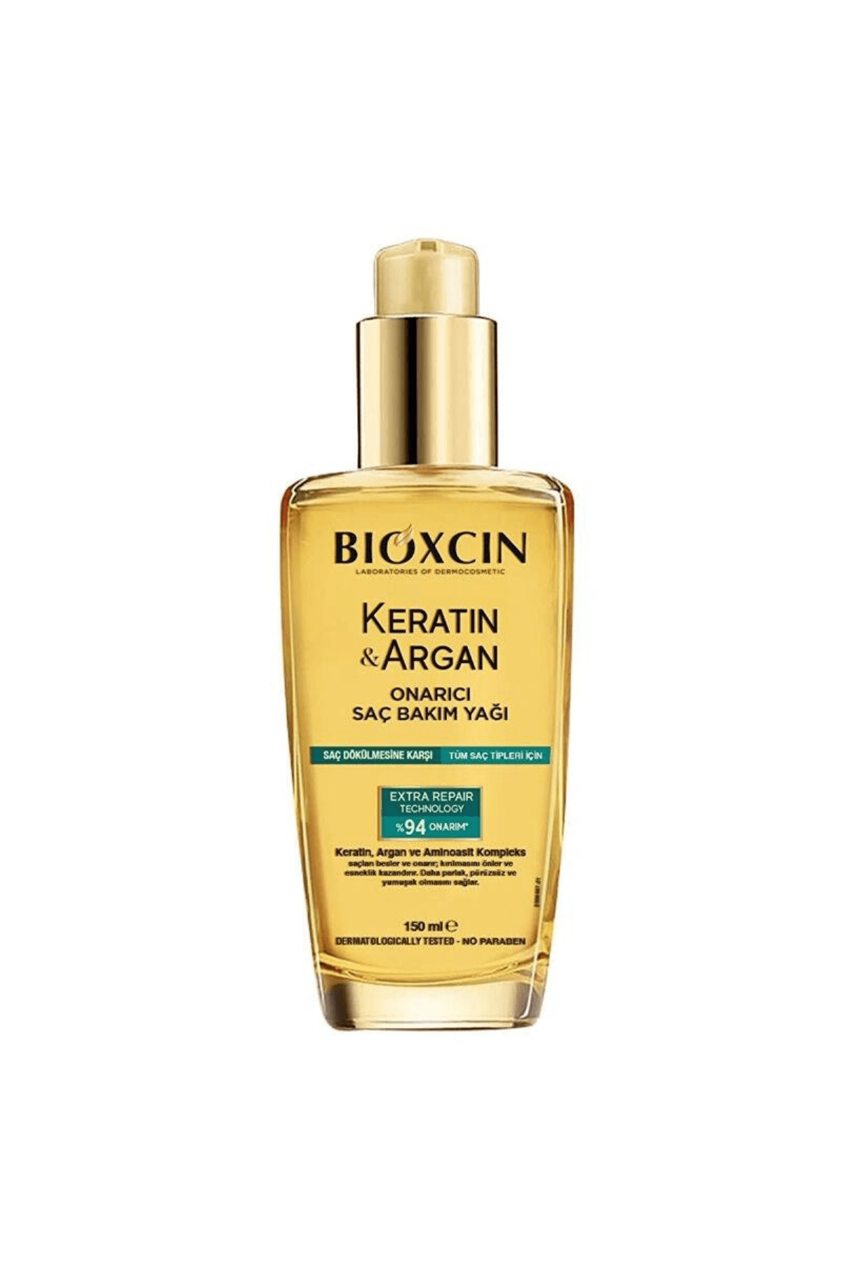 Bioxcin Keratin ve Argan Onarıcı Saç Bakım Yağı 150 ml