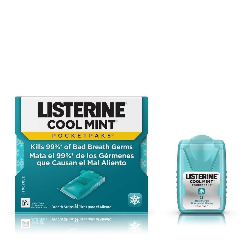 Listerine Cool Mint Damak Strips (Soğuk Nane) Tekli 24 Yaprak