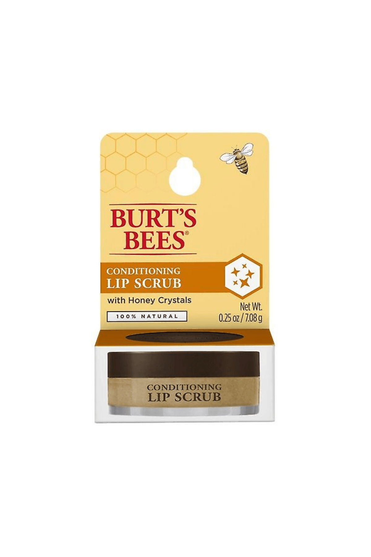 Burt's Bees Bal Kristalleri ile %100 Doğal Peeling Dudak Peelingi, 0.25 oz 7.08gr