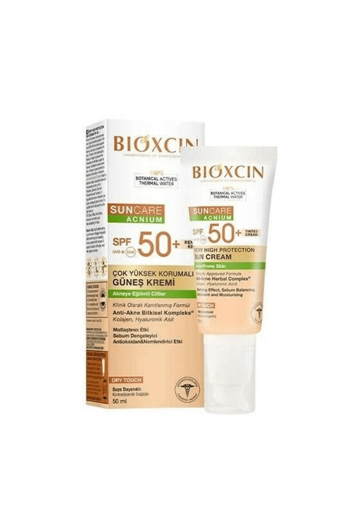 Bioxcin Suncare Acnium Tinted (Akneye Eğilimli Ciltler Için) Spf50+ Güneş Kremi 50 ml