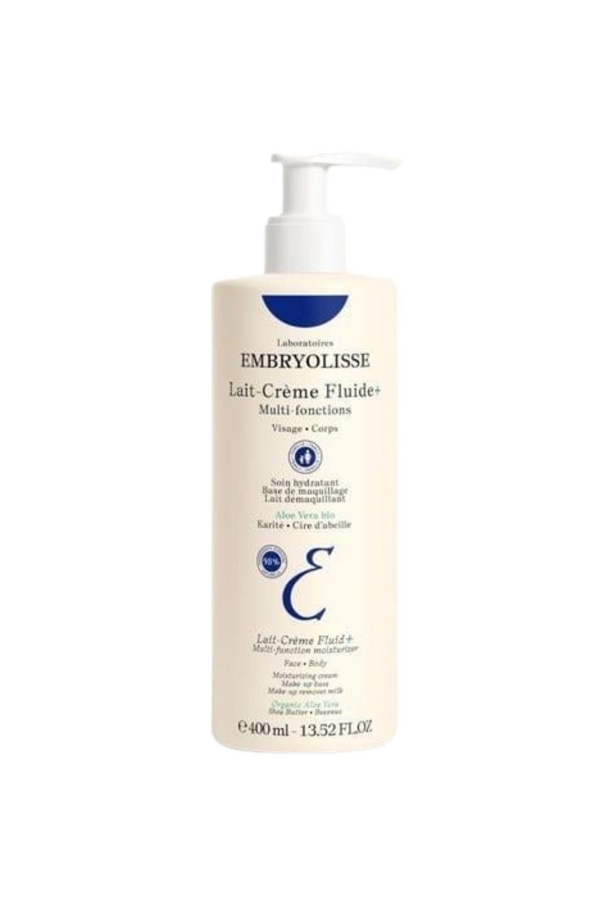 Embryolisse Lait-Crème (%98 doğal, onarıcı aloe vera, besleyici shea yağı) Sıvı Çok Amaçlı Nemlendirici Besleyici Vücut Losyonu 13.52 oz 400ml