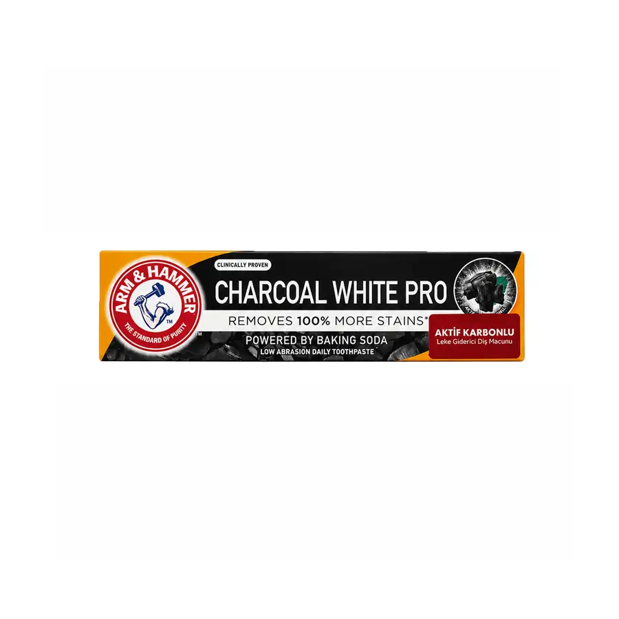 Arm & Hammer Charcoal White (Kömür Beyazı) 75 ml diş macunu