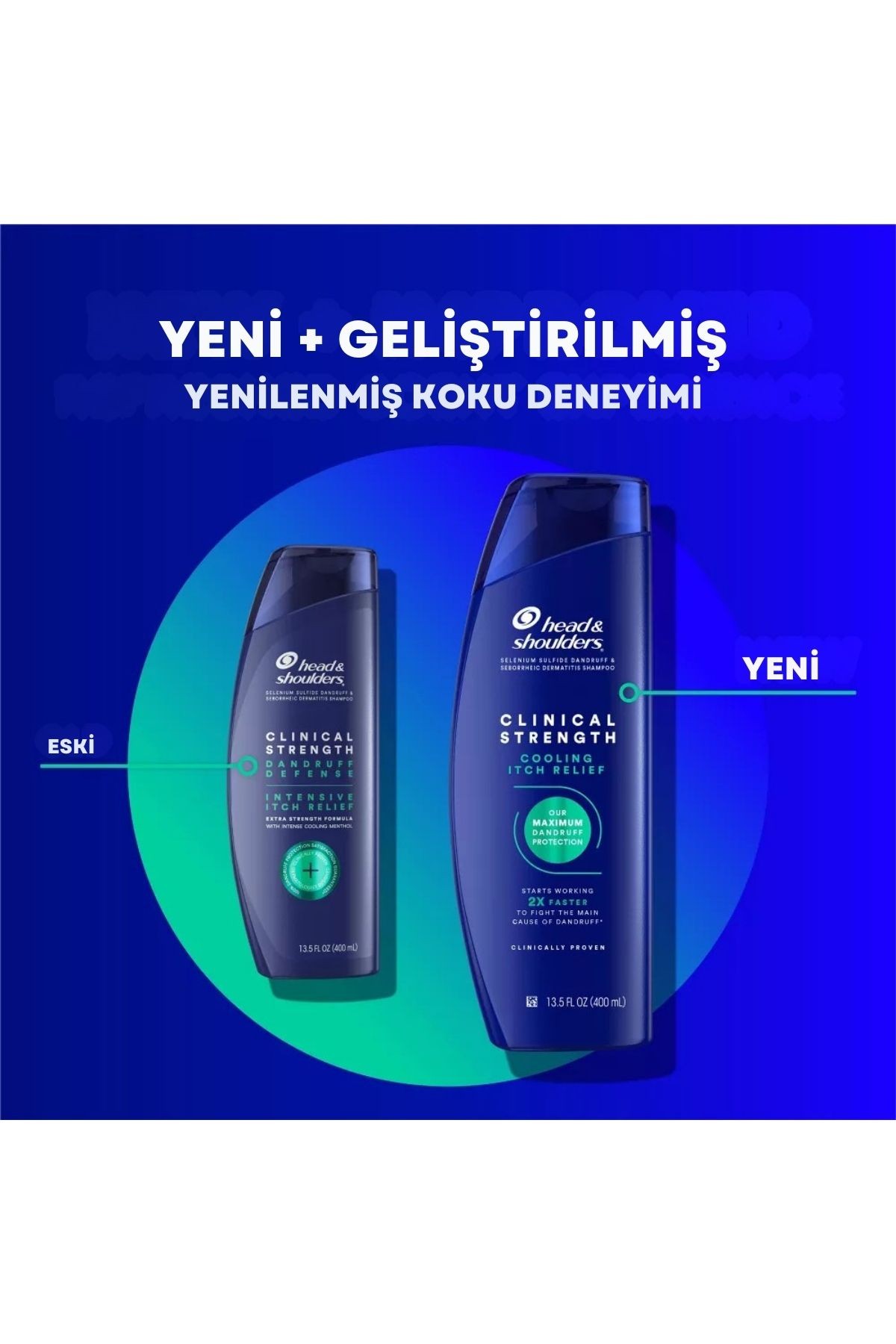 Head & Shoulders Clınıcal Strength Coolıng Itch Relıef (Kaşıntı Giderici) Mandalina Şampuanı 13.5 Oz 400ml