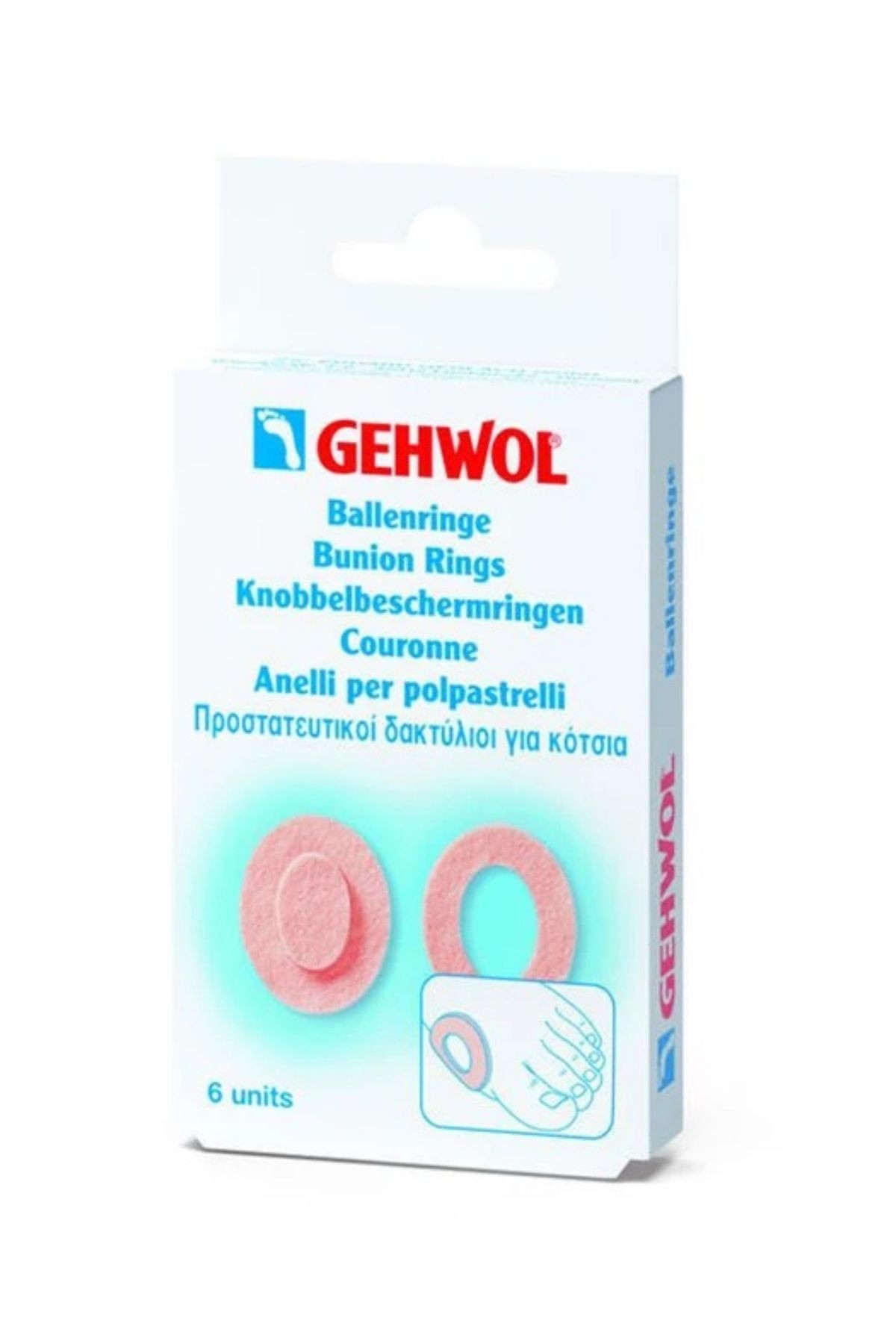 Gehwol Oval Başparmak Çıkıntısı  Halkası 6 Adet