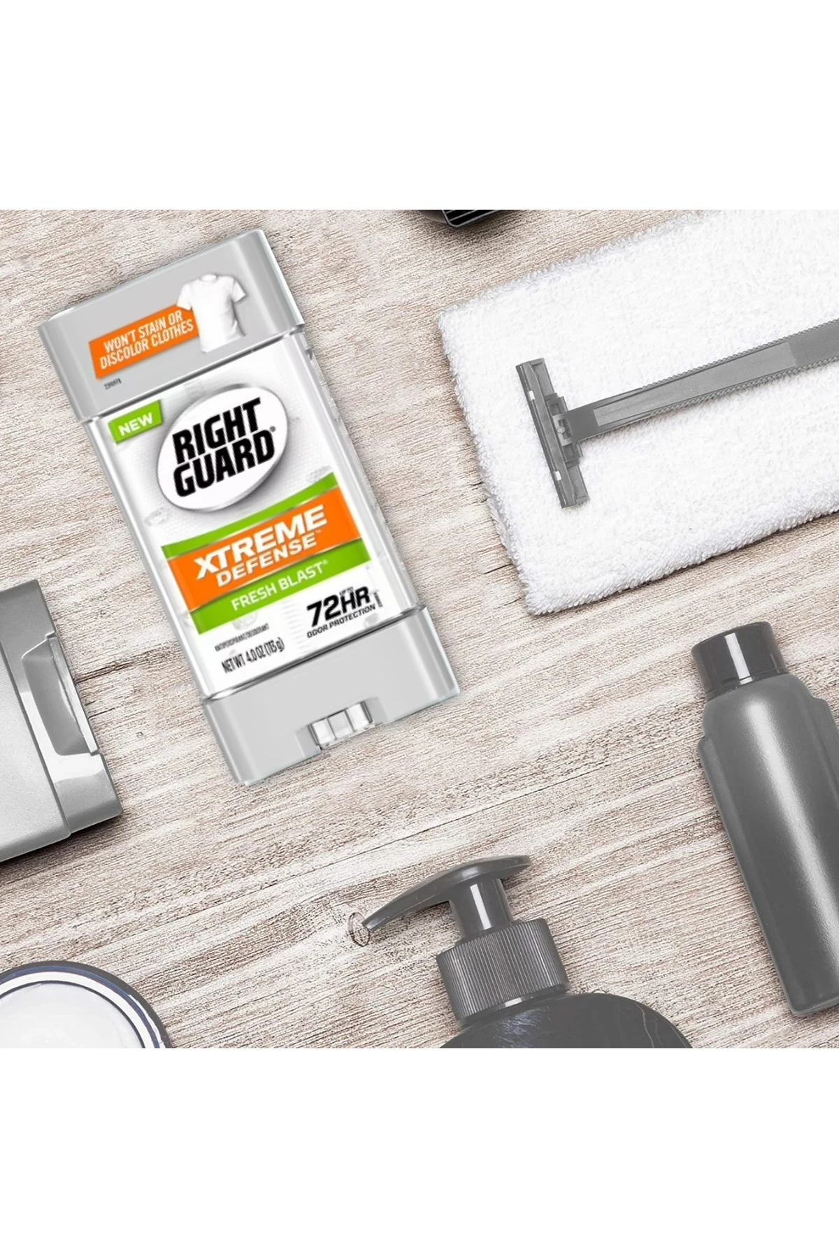 Right Guard Xtreme Defense (Fresh Blast) Antiperspirant Gel Deodorant 4.0oz 113gr