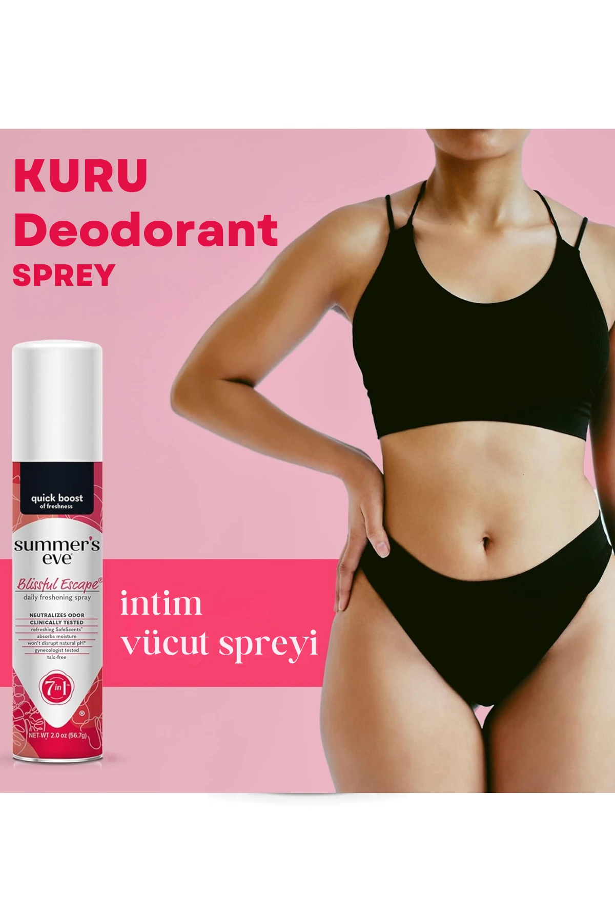 Summer's Eve Blissful Escape 5 in 1 Özel Bölge Deodorant 56,7g