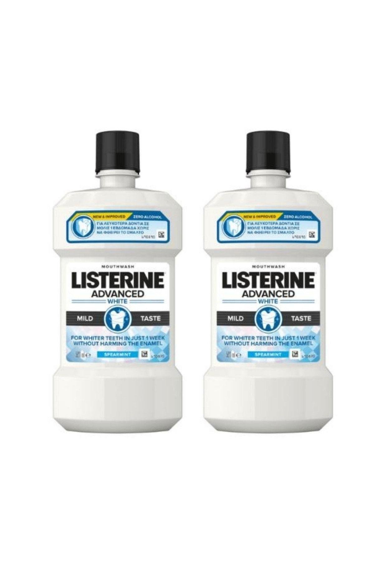 Listerine Advanced Whıte ( Hafif Tat) Gargara (İthal) 500ml (2 Adet)