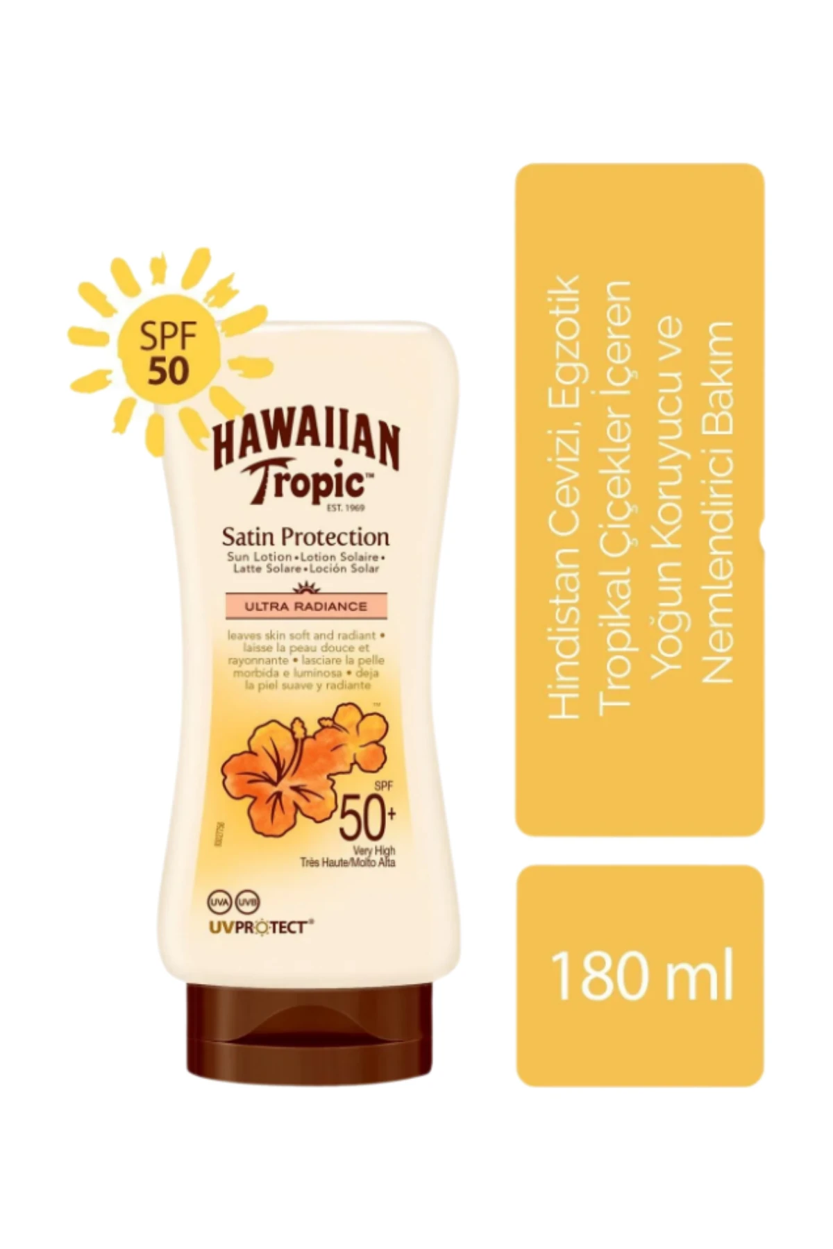  Hawaiian Tropic Protective Sun Lotion Spf 50 Güneş Koruyucu Vücut Losyonu 180 ml