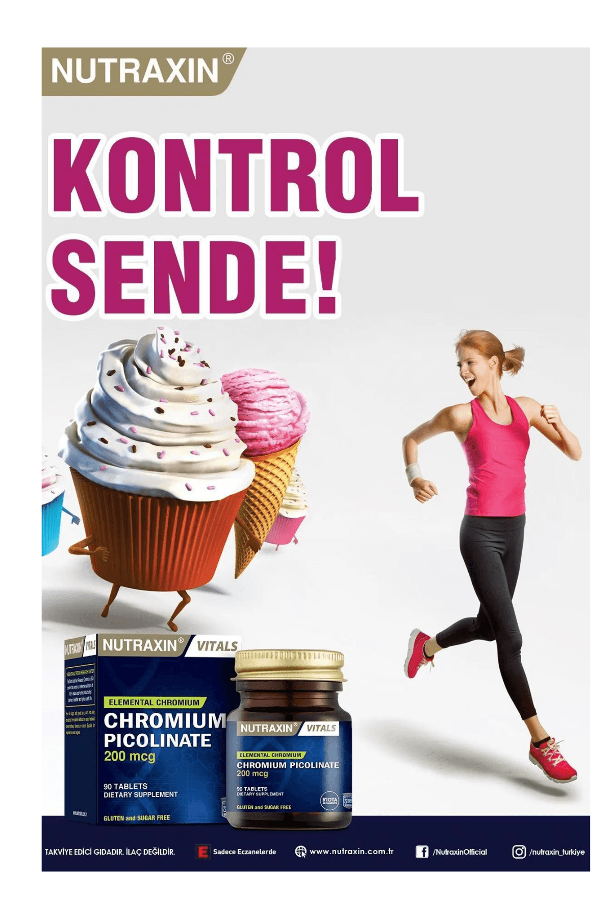 Nutraxin Chromium Picolinate 90 Kapsül