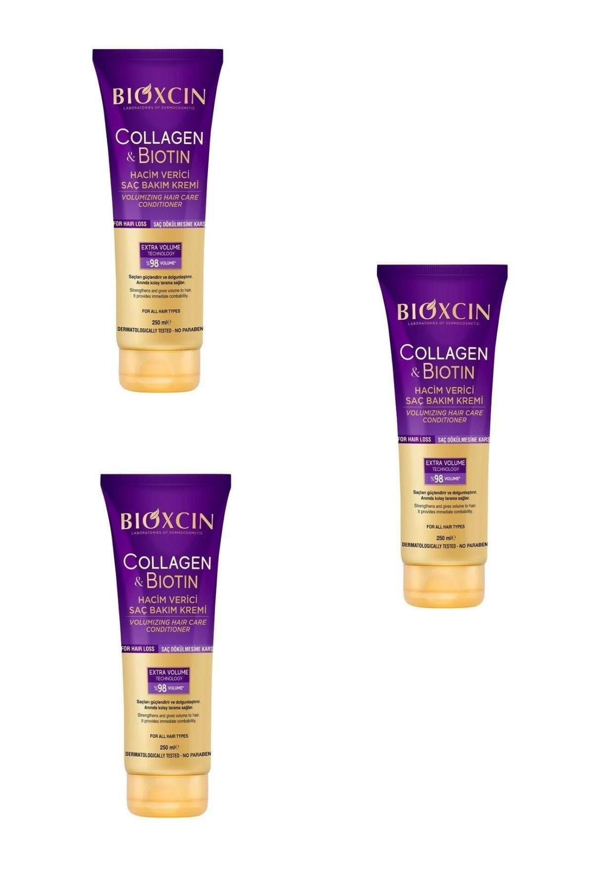 Bioxcin Collagen Biotin Hacim Verici Saç Kremi 250 ml x 3 Adet