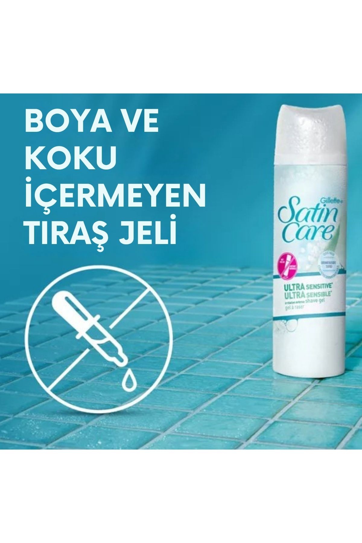 Gillette Satin Care Ultra Hassas Kadın Tıraş Jeli 198gr