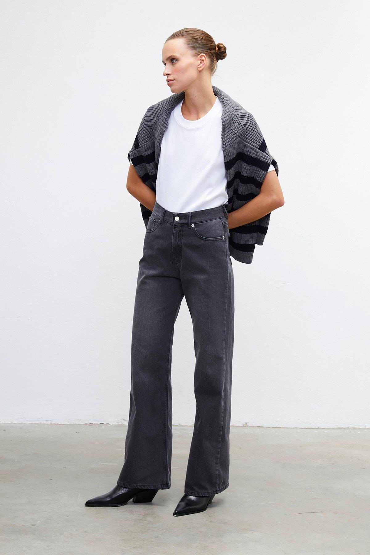 80`s Straight jean Antrasit