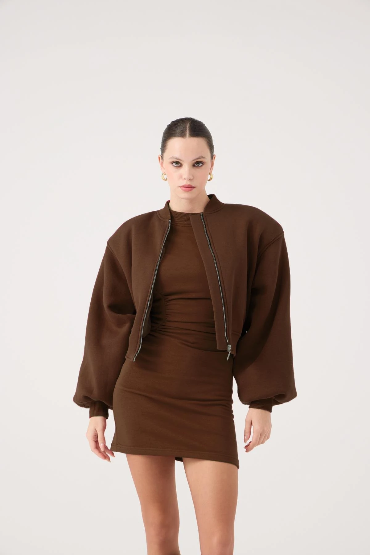 Parker Bomber Ceket Kahve