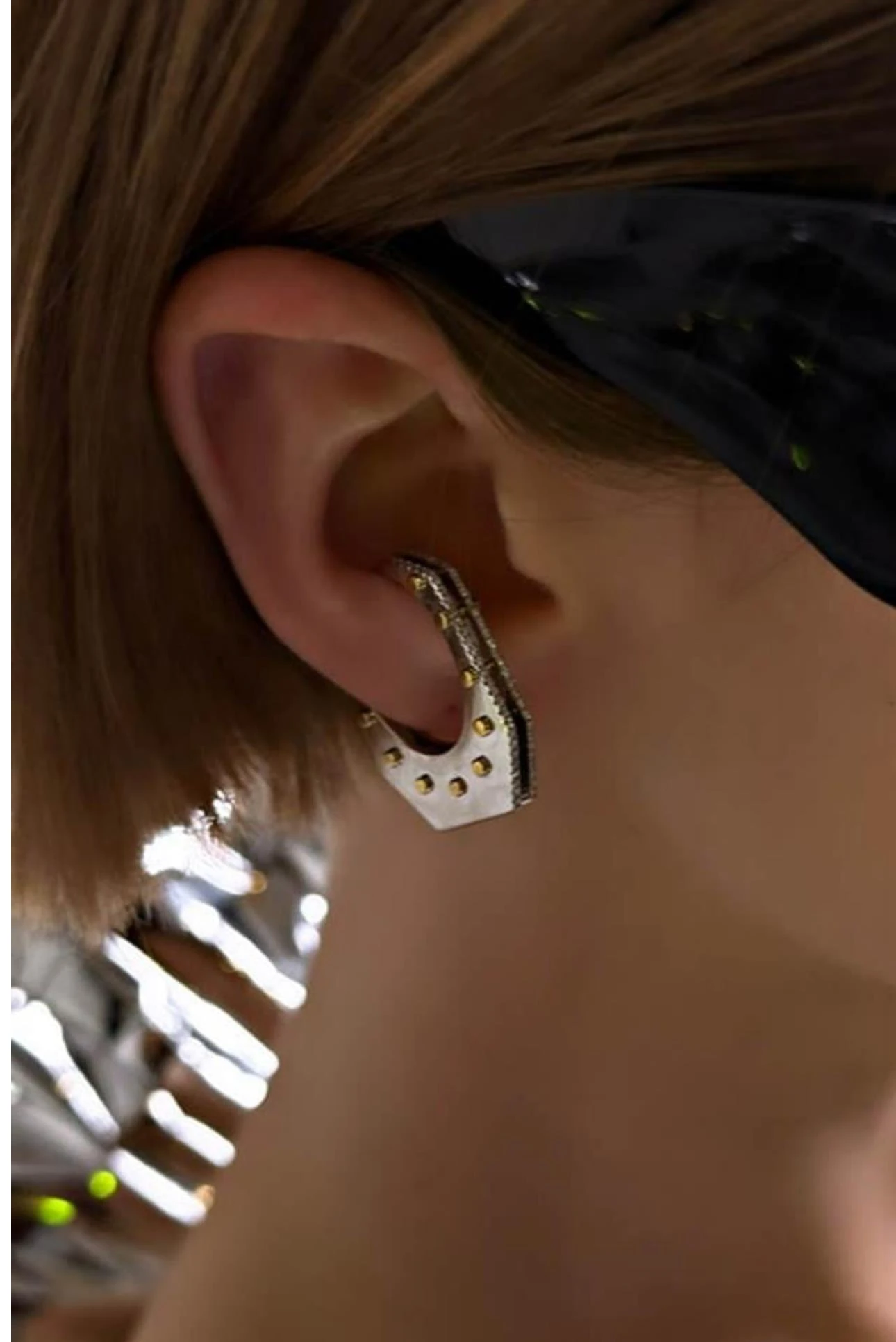 Çelik Rainbow Earcuff silver