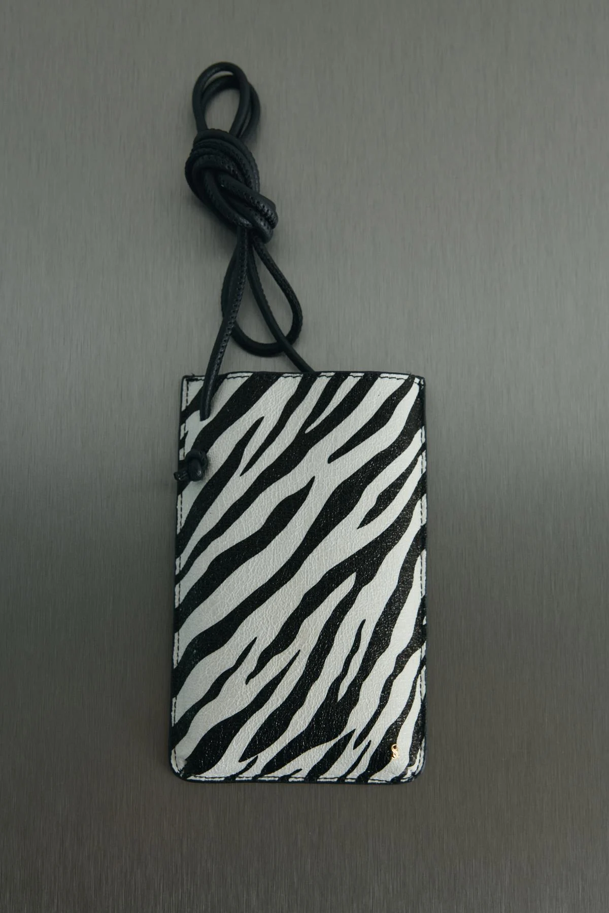 Beyaz Zebra Telefon Çantası