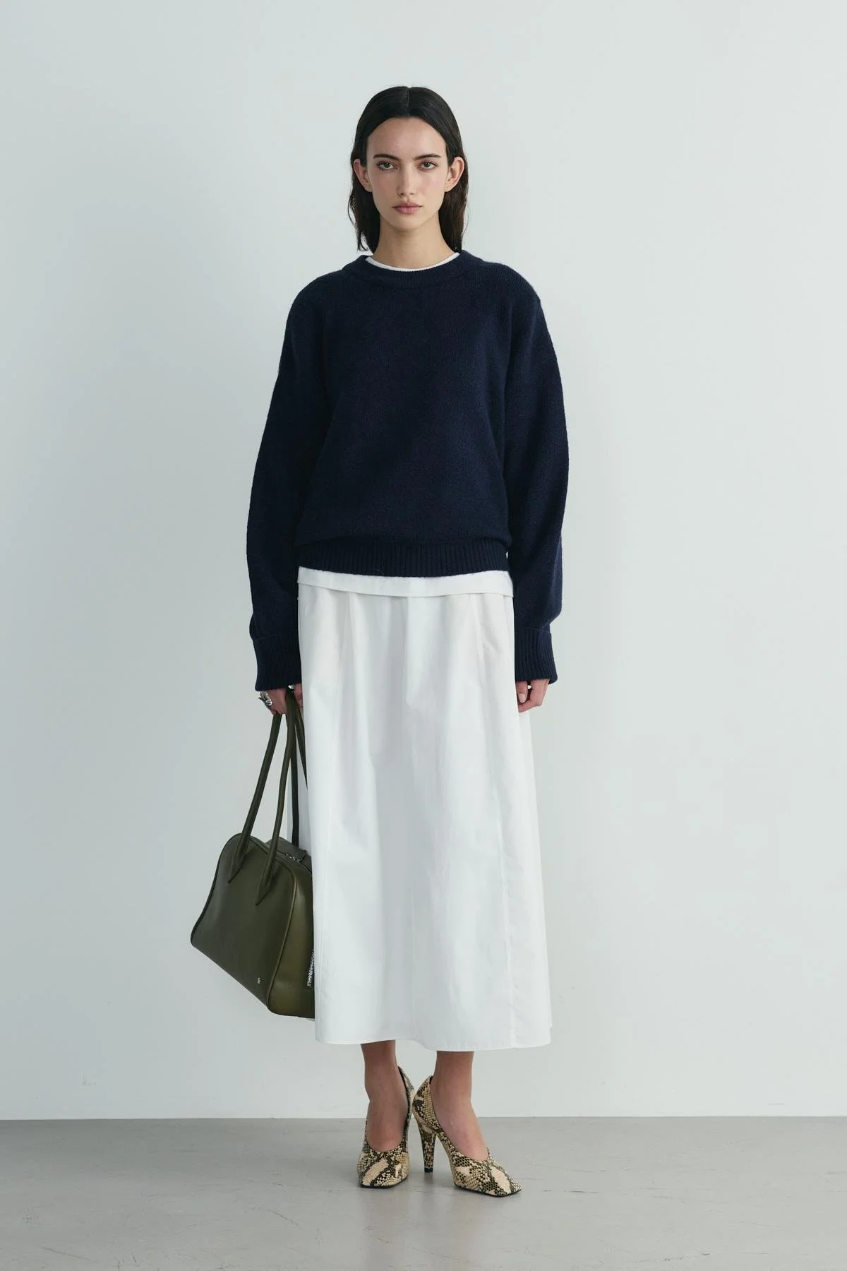 Lacivert Bella Oversize Kazak