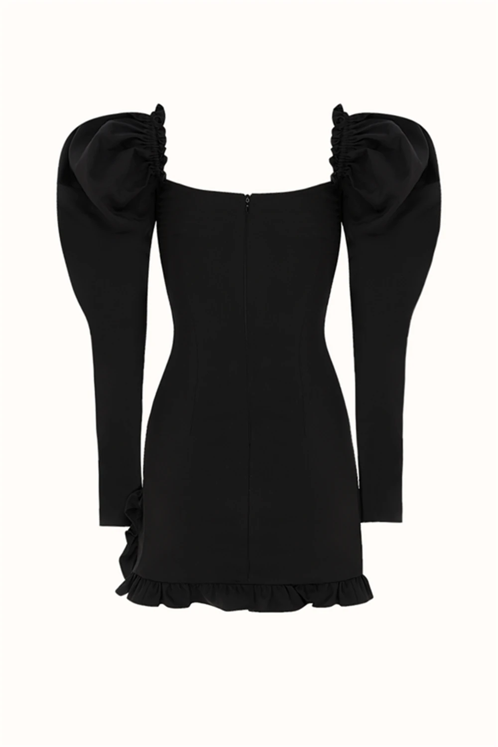 RHIA DRESS / BLACK COTTON