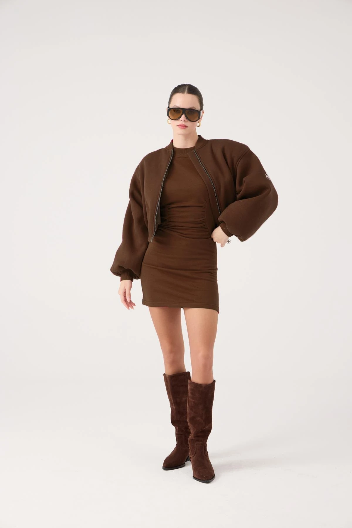 Parker Bomber Ceket Kahve